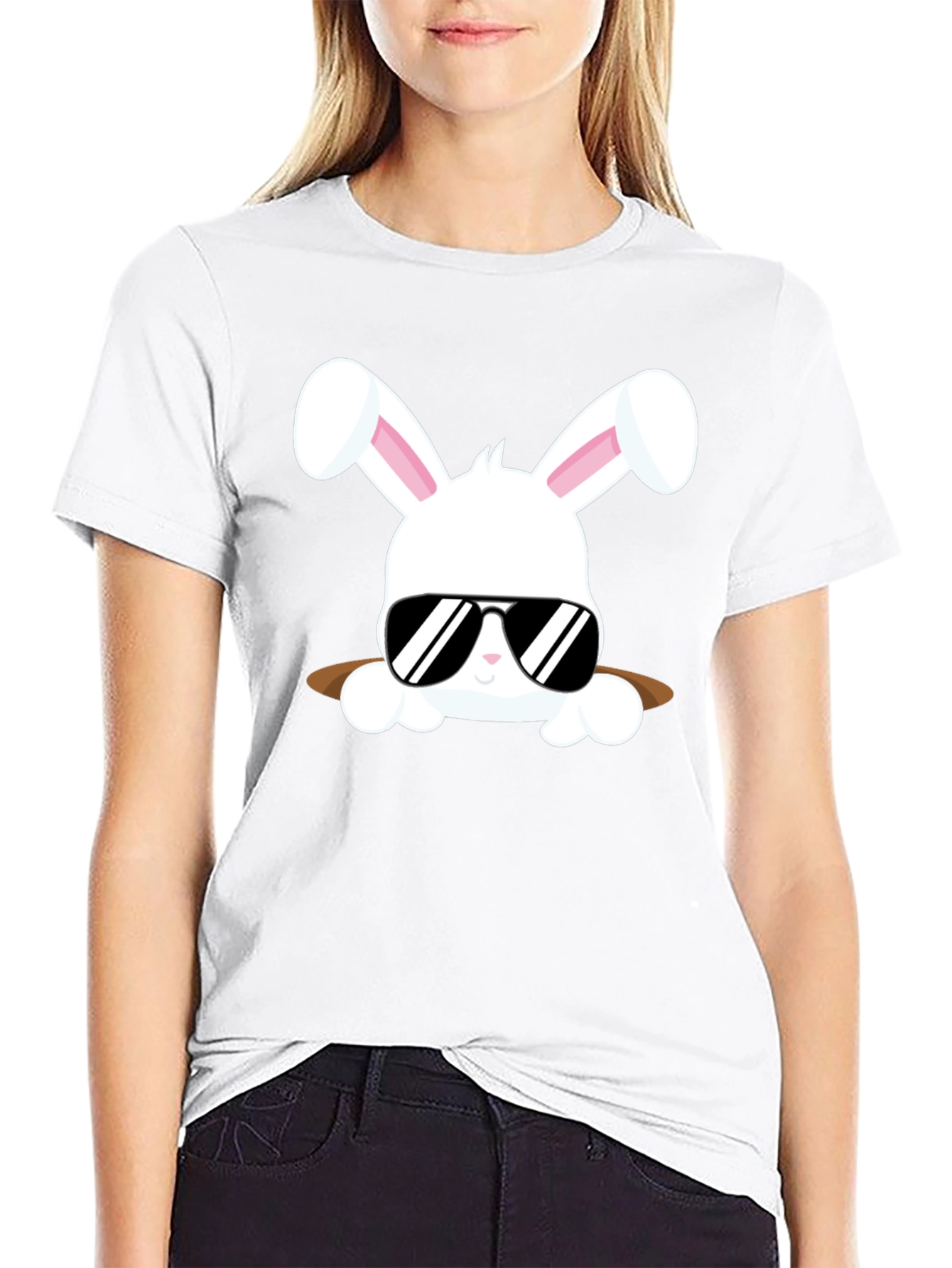 Cool Bunny Tee: Easter Style