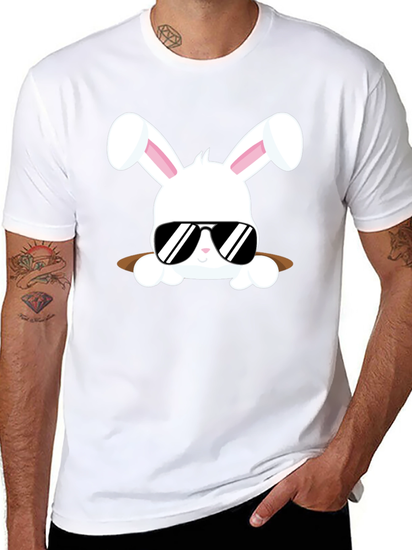 Cool Bunny Tee: Easter Style