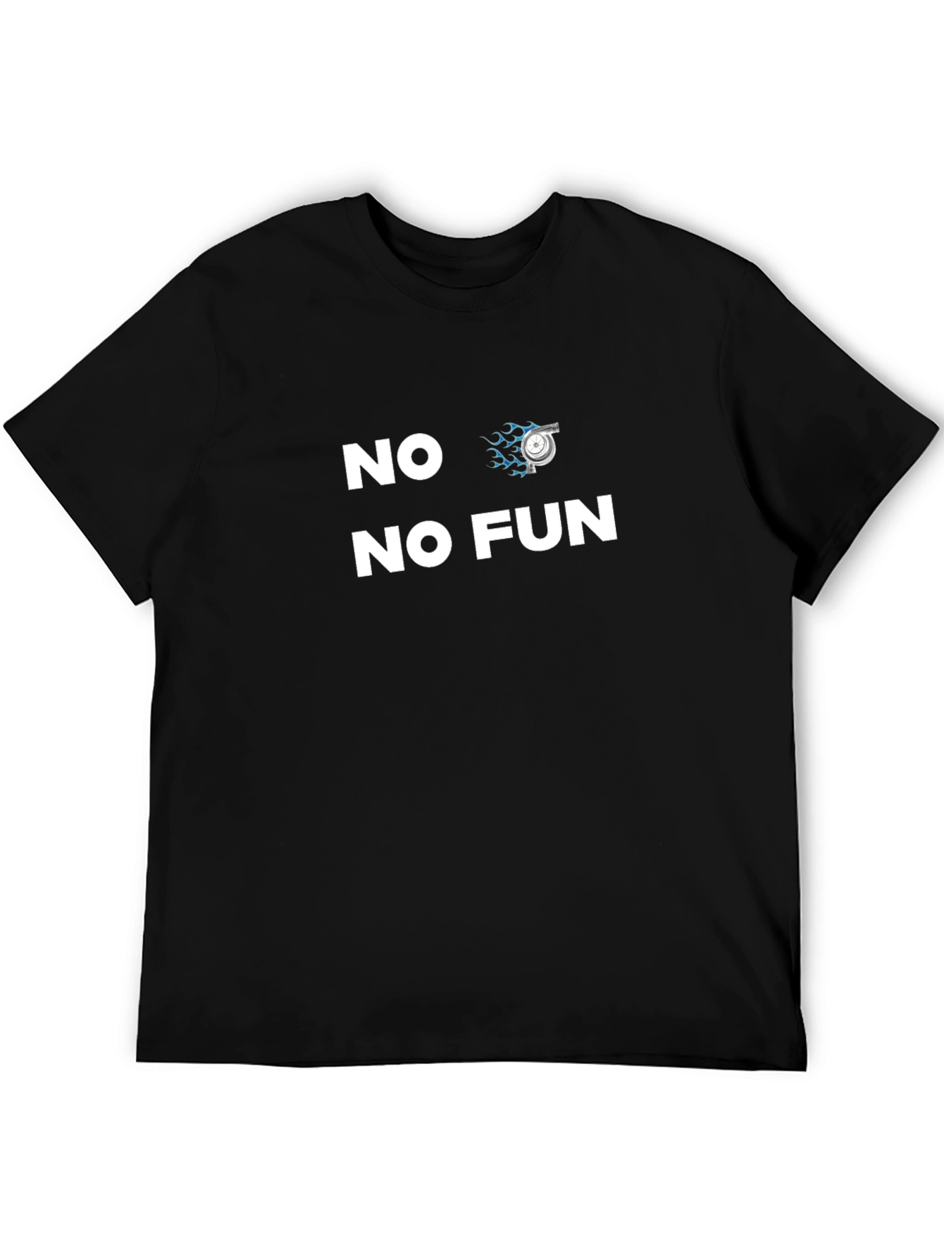 No Turbo No Fun Black T-Shirt