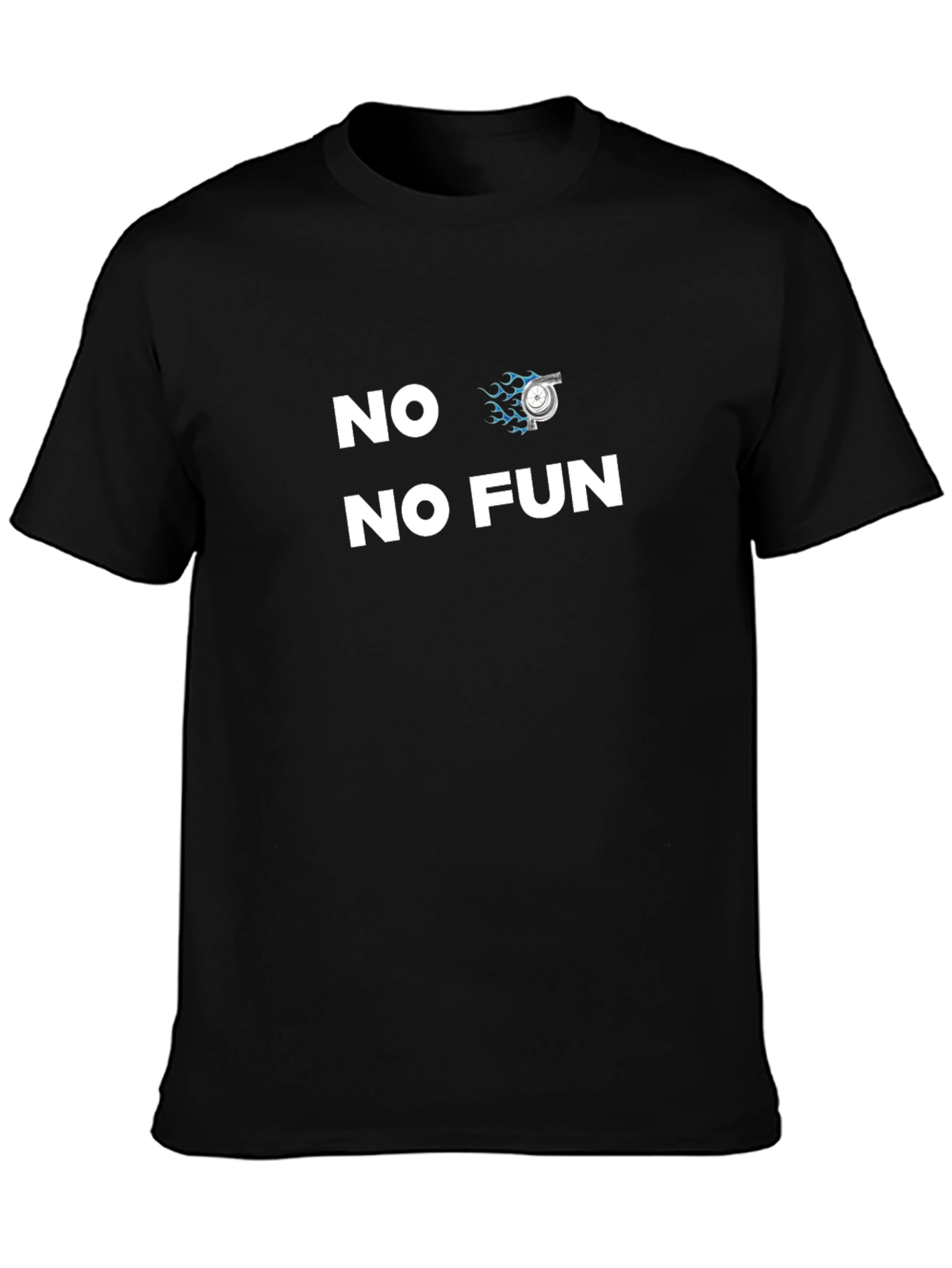 No Turbo No Fun Black T-Shirt