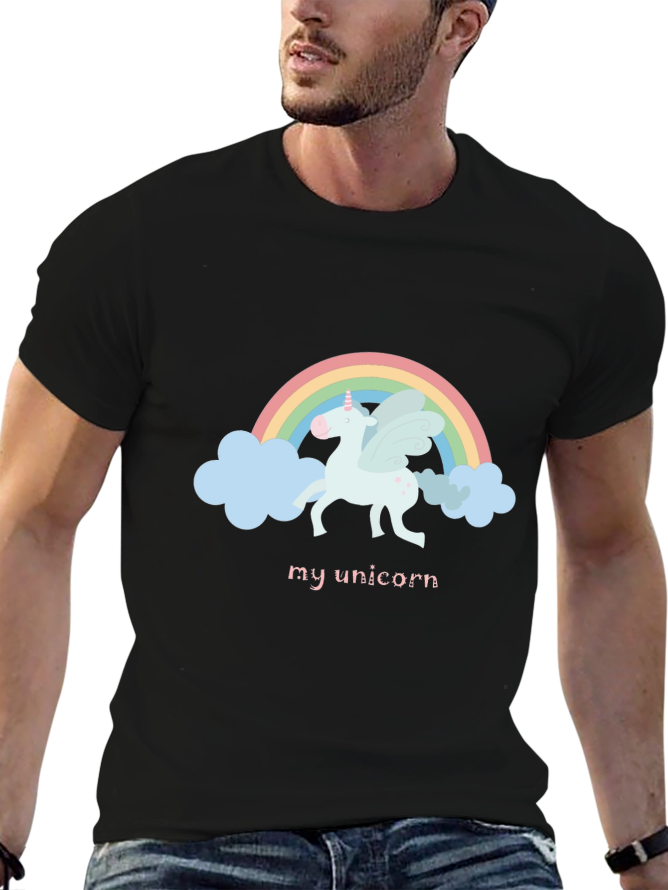 My Unicorn Graphic T-Shirt - Black