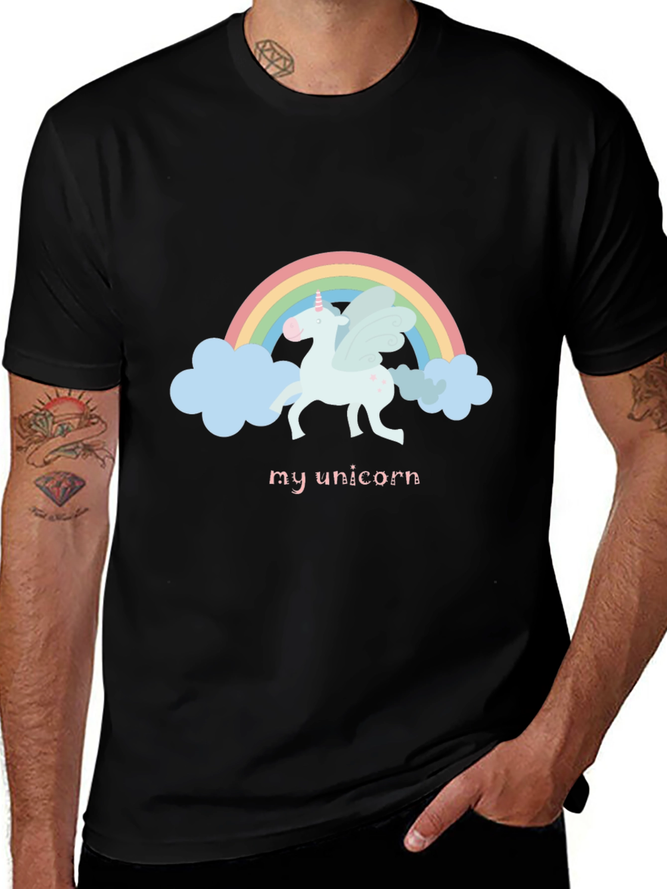 My Unicorn Graphic T-Shirt - Black