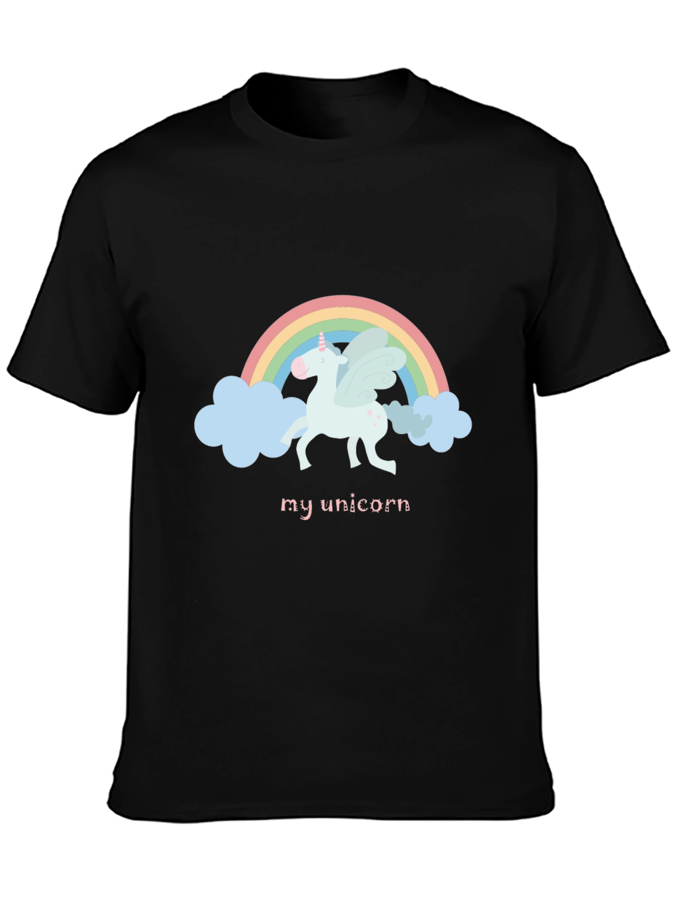 My Unicorn Graphic T-Shirt - Black