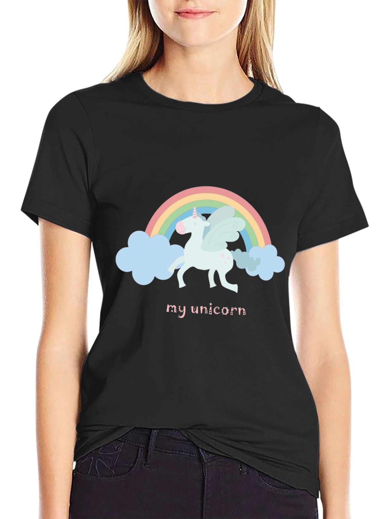 My Unicorn Graphic T-Shirt - Black