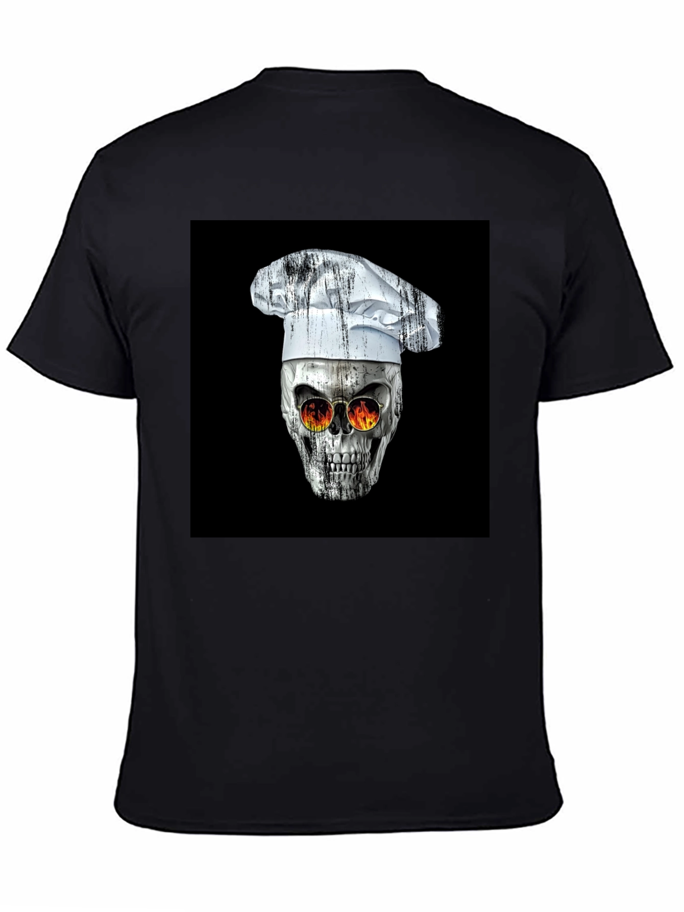 Skull Chef T-Shirt - Edgy Culinary Fashion