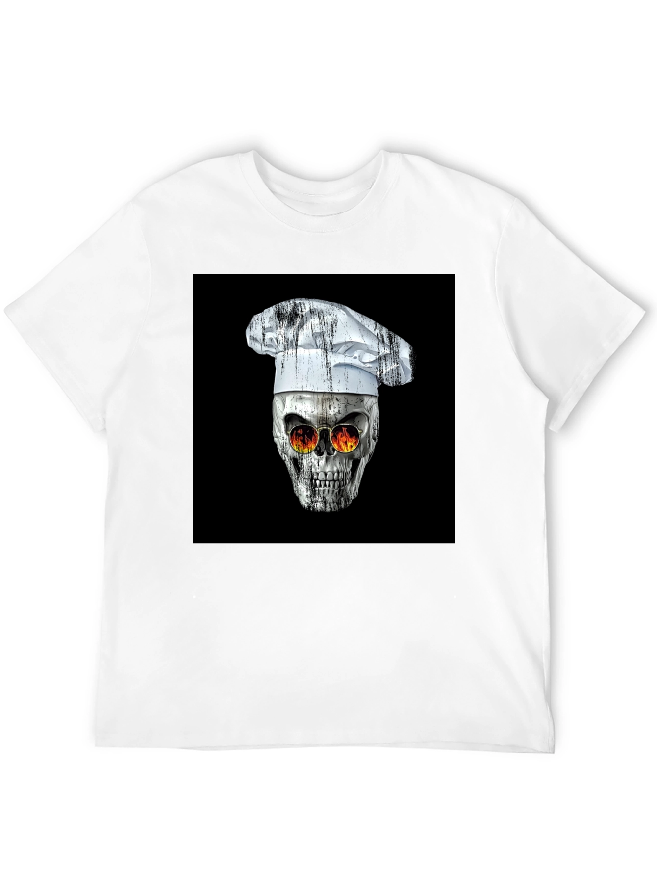 Skull Chef T-Shirt - Edgy Culinary Fashion