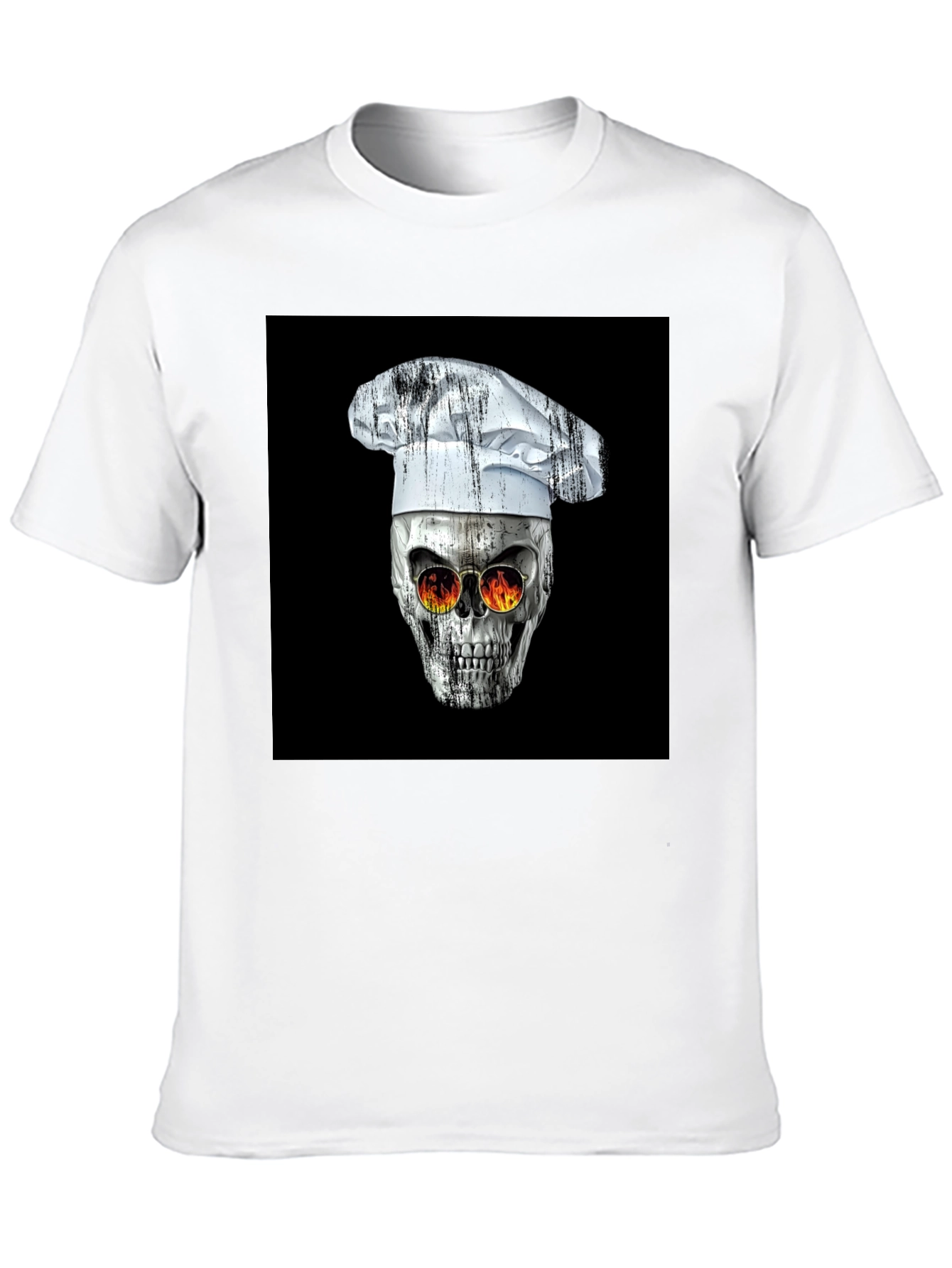 Skull Chef T-Shirt - Edgy Culinary Fashion