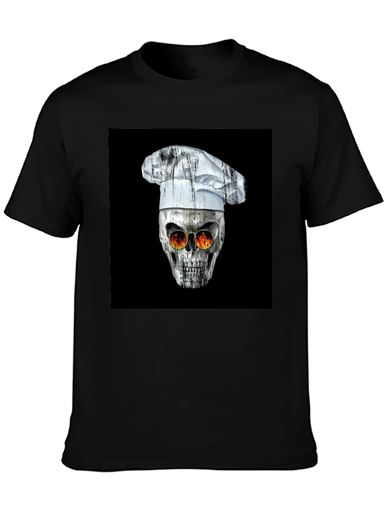 Skull Chef T-Shirt - Edgy Culinary Fashion