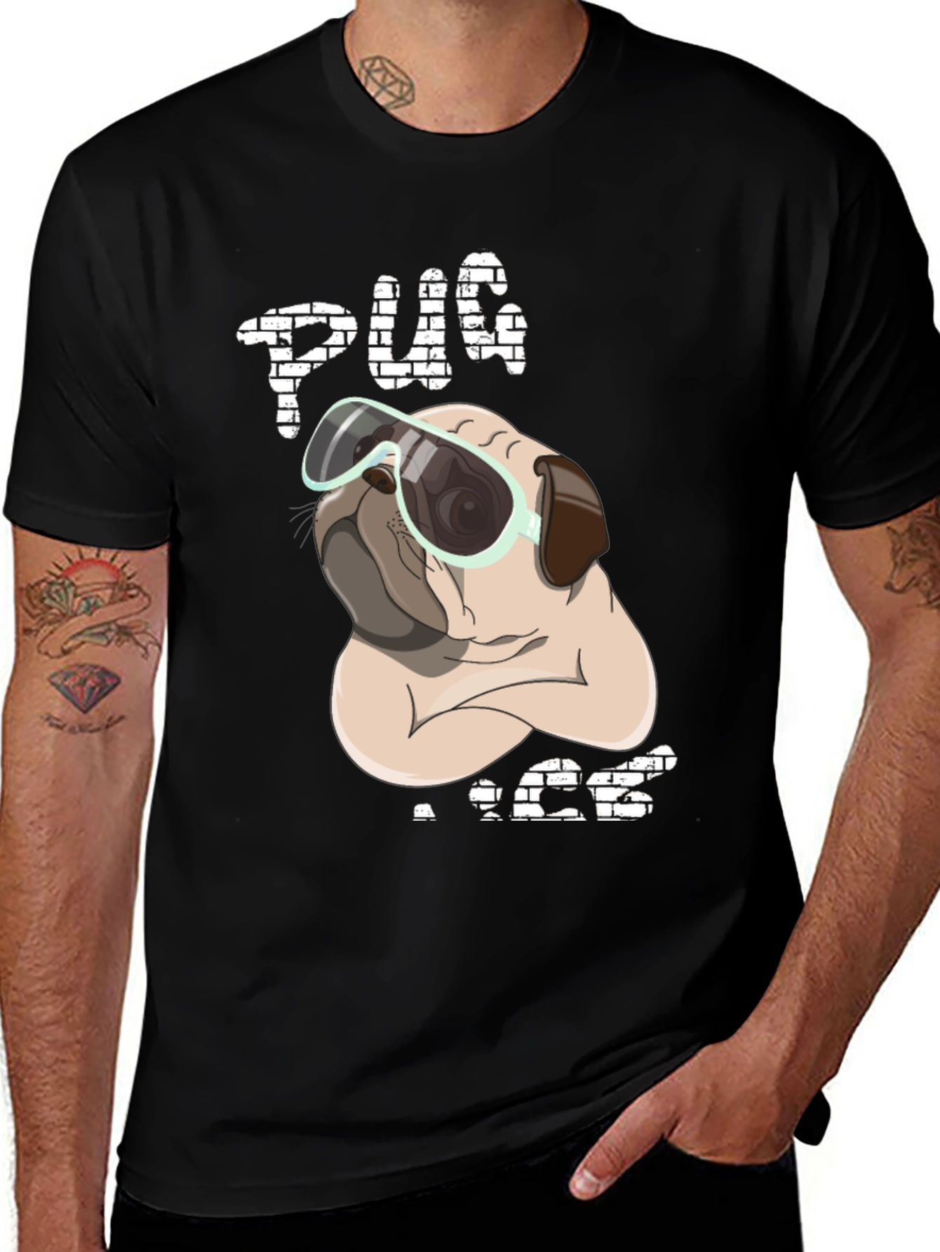 Pug Life T-Shirt: Cool Dog with Shades