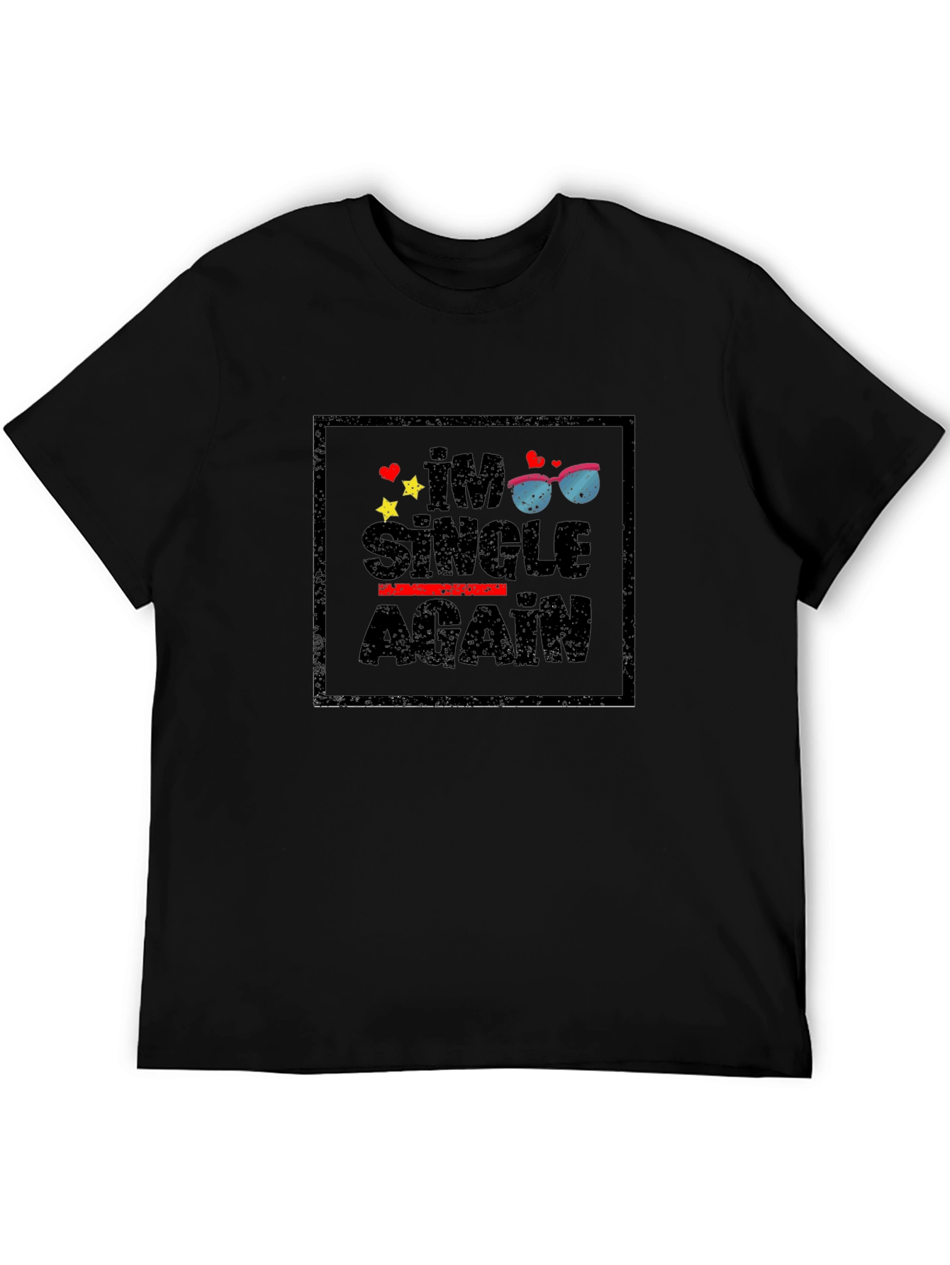 Single Again Graphic Tee - Black Casual Shirt