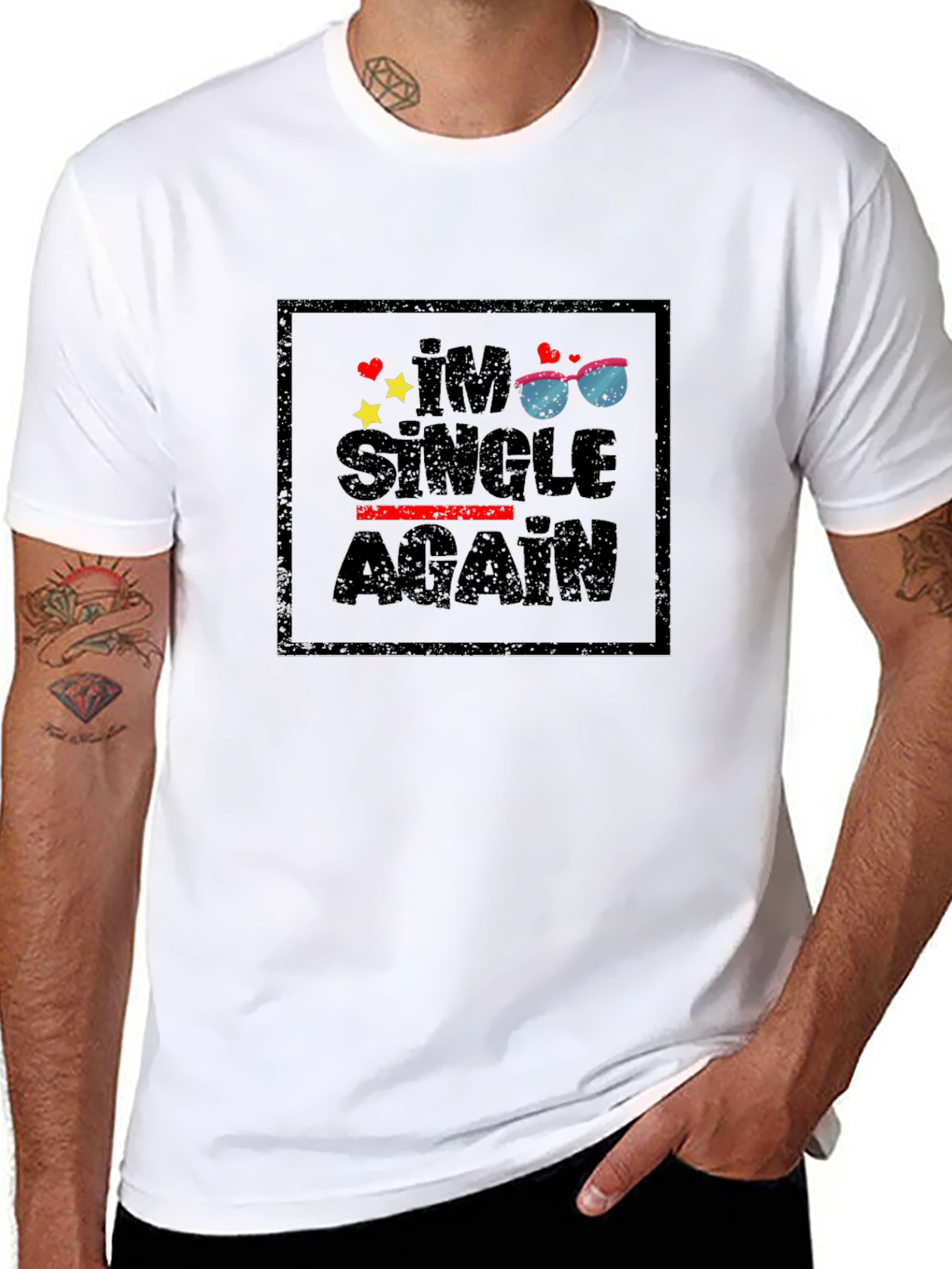 Single Again Graphic Tee - Black Casual Shirt