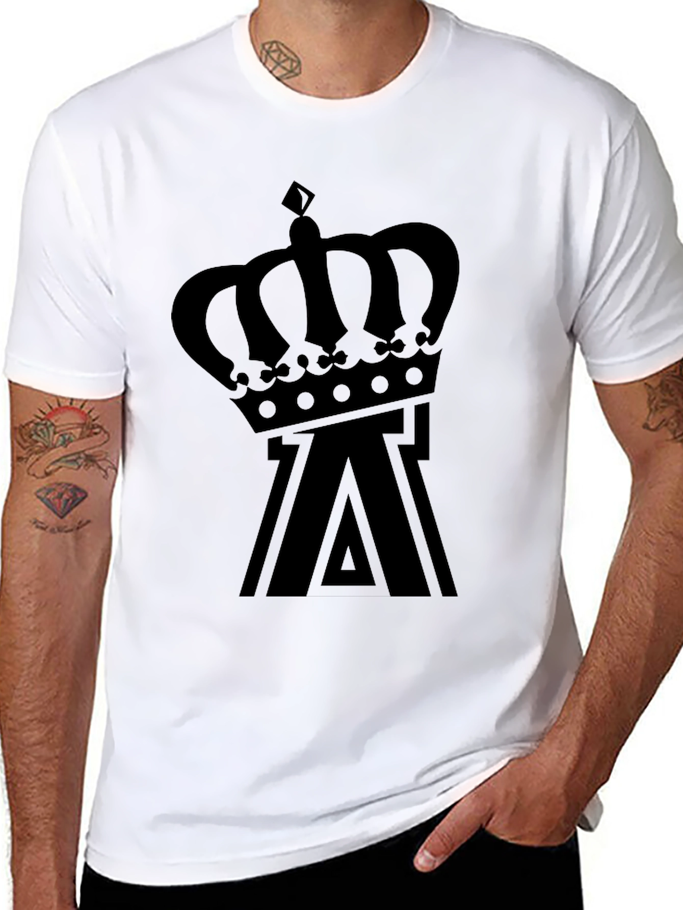 Crown Logo Black T-Shirt