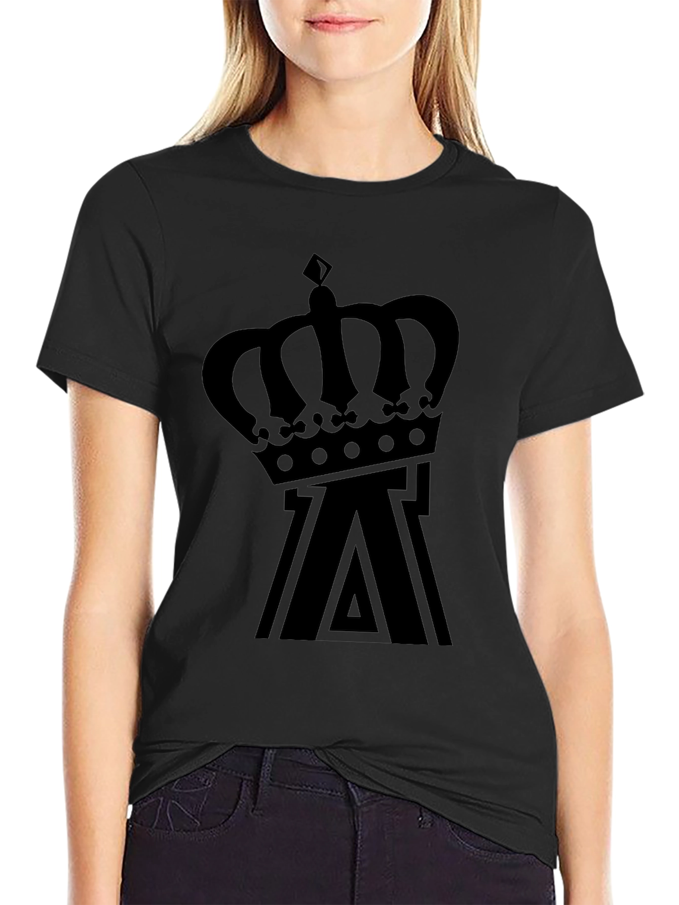 Crown Logo Black T-Shirt