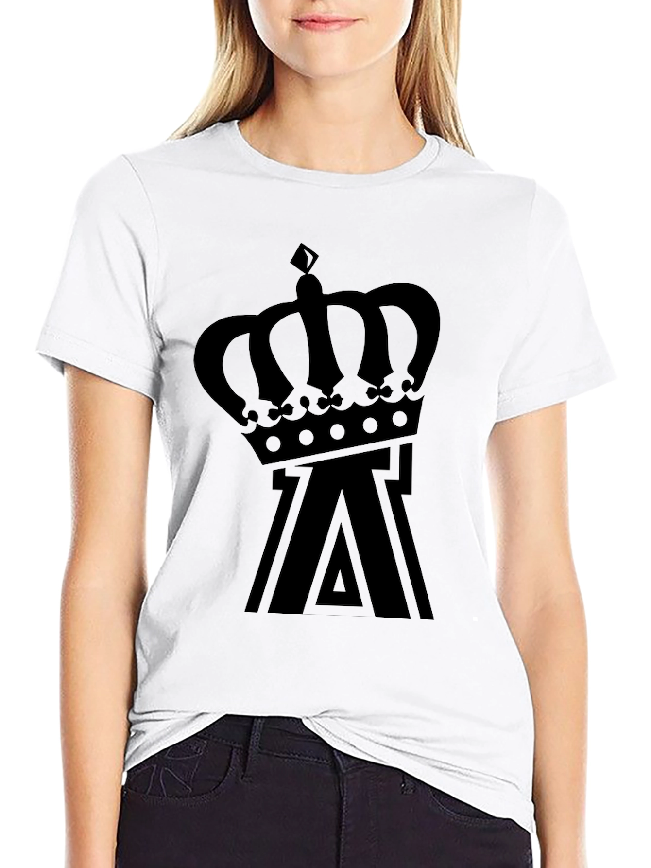 Crown Logo Black T-Shirt