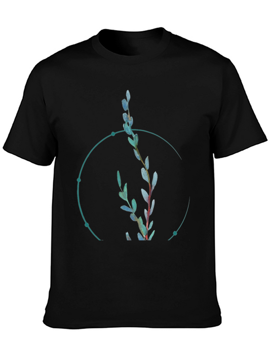 Nature Inspired Graphic Black T-Shirt