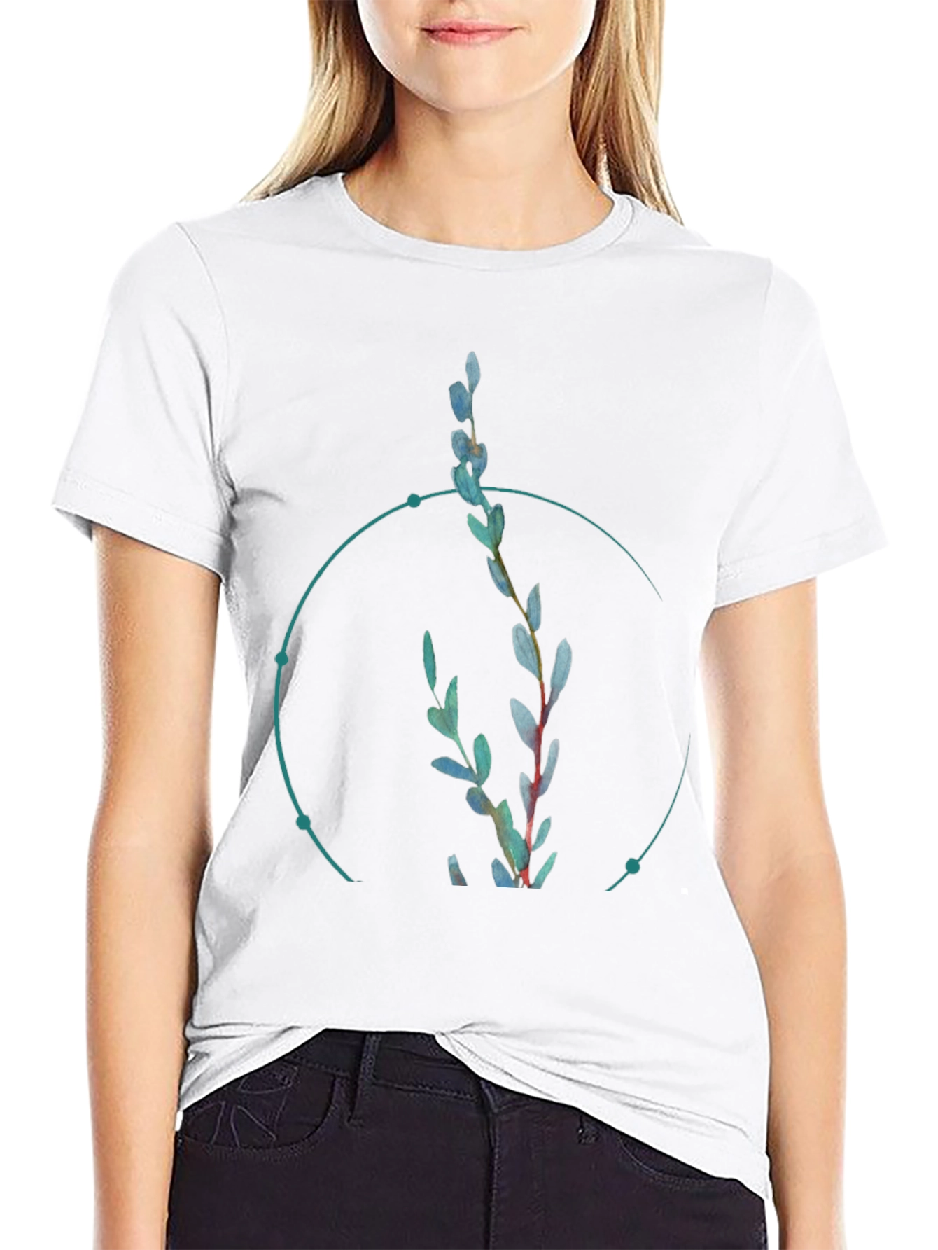 Nature Inspired Graphic Black T-Shirt