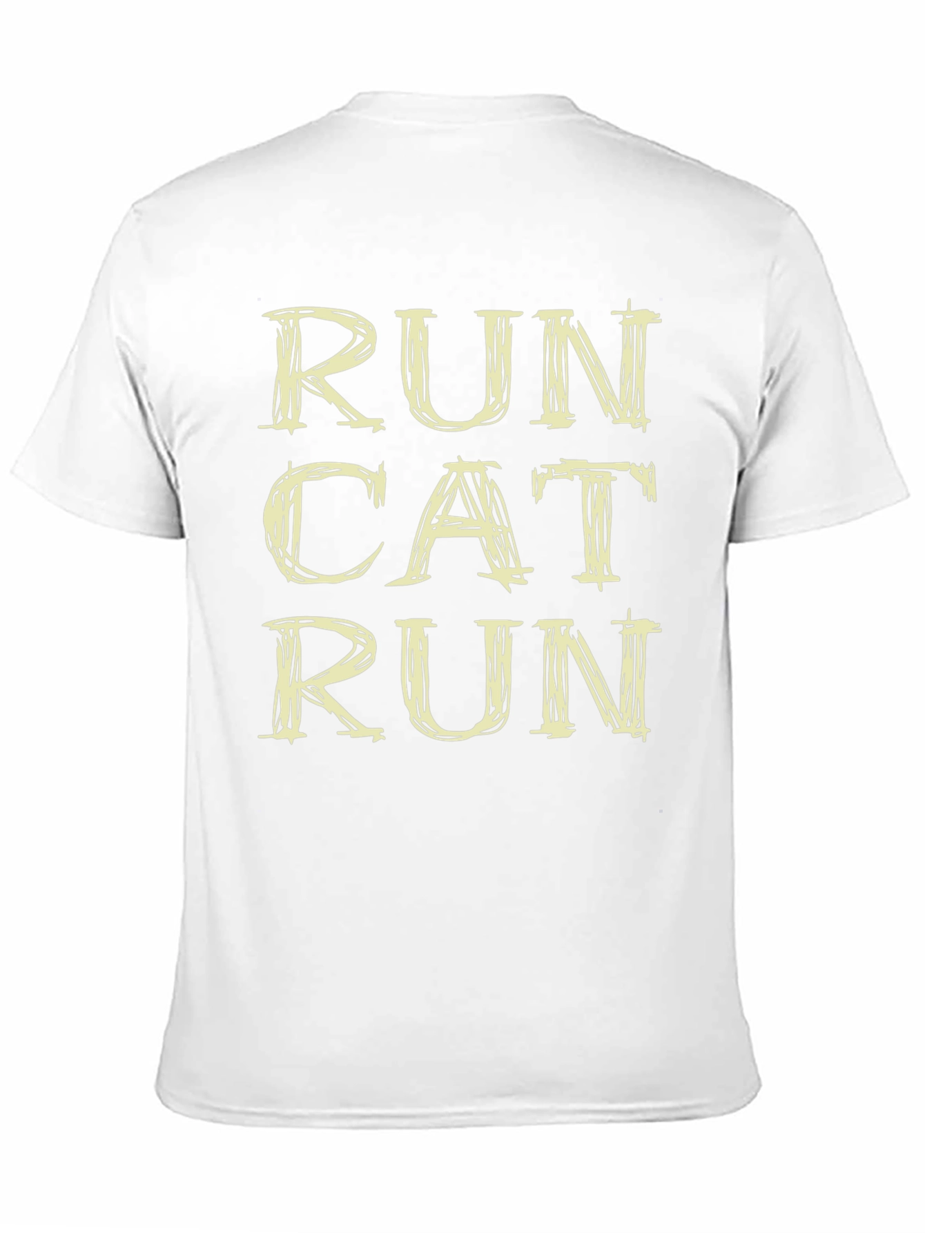 Run Cat Run Graphic Tee - Casual Comfort