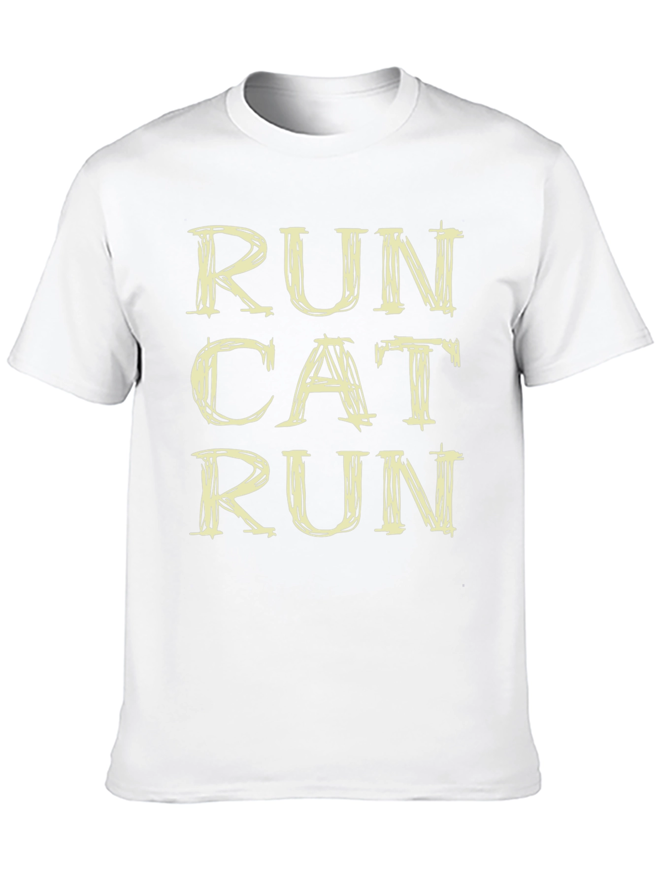 Run Cat Run Graphic Tee - Casual Comfort
