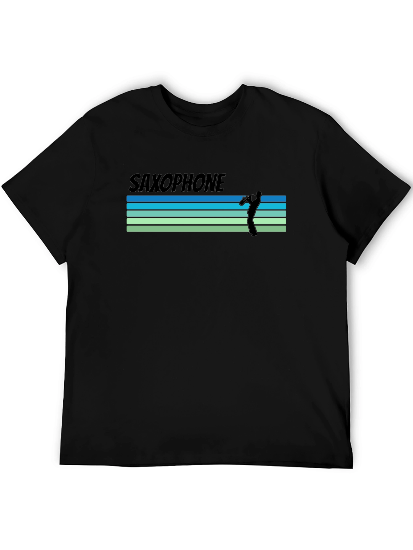 Retro Saxophone Player Graphic T-Shirt