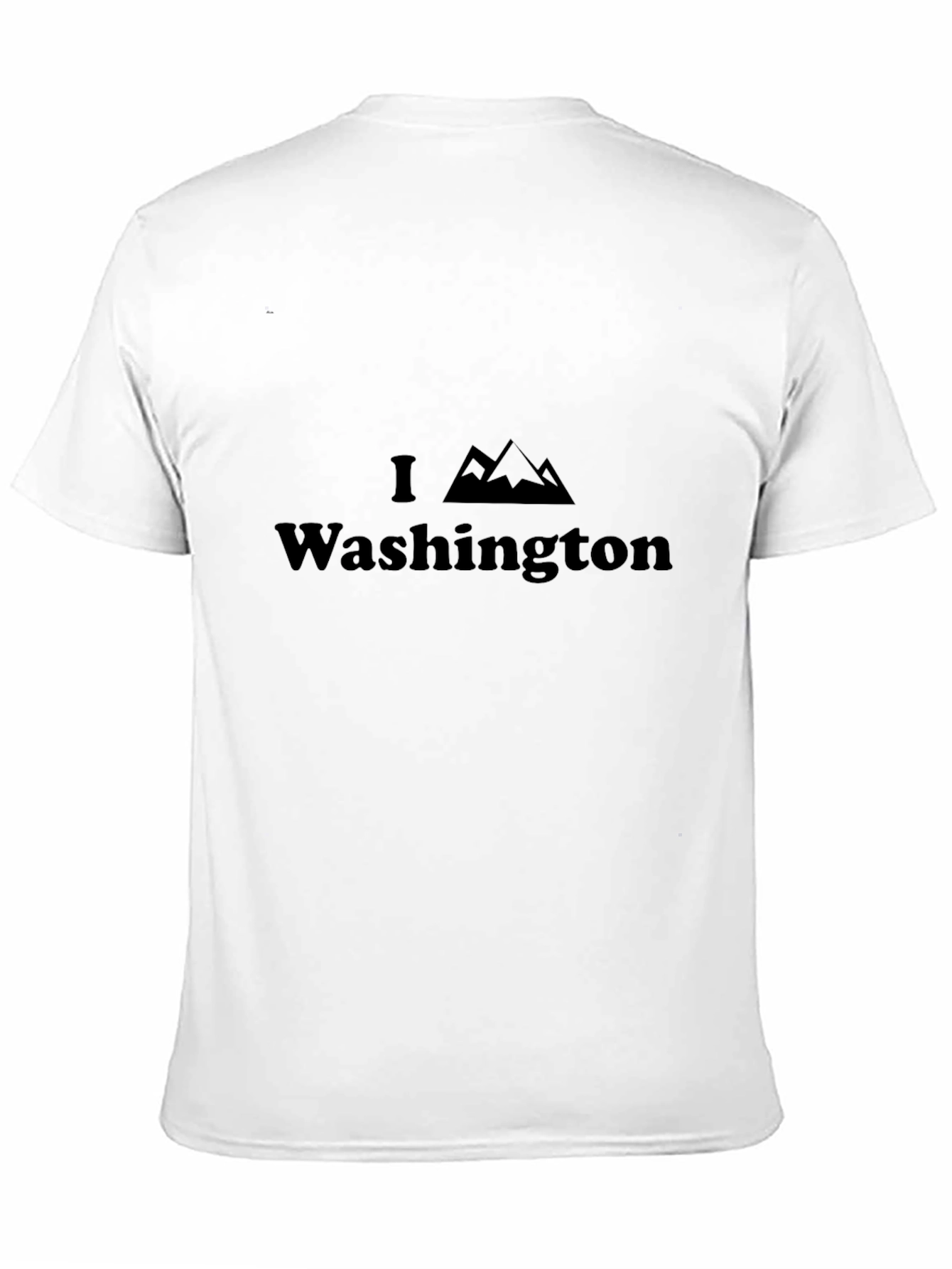 I Love Washington Mountain Graphic Tee - Black