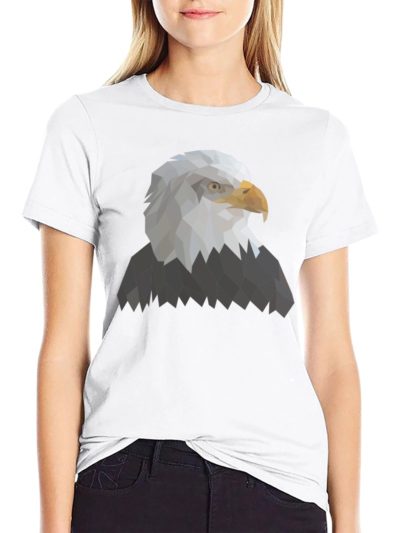 Geometric Eagle Graphic T-Shirt - Modern & Stylish