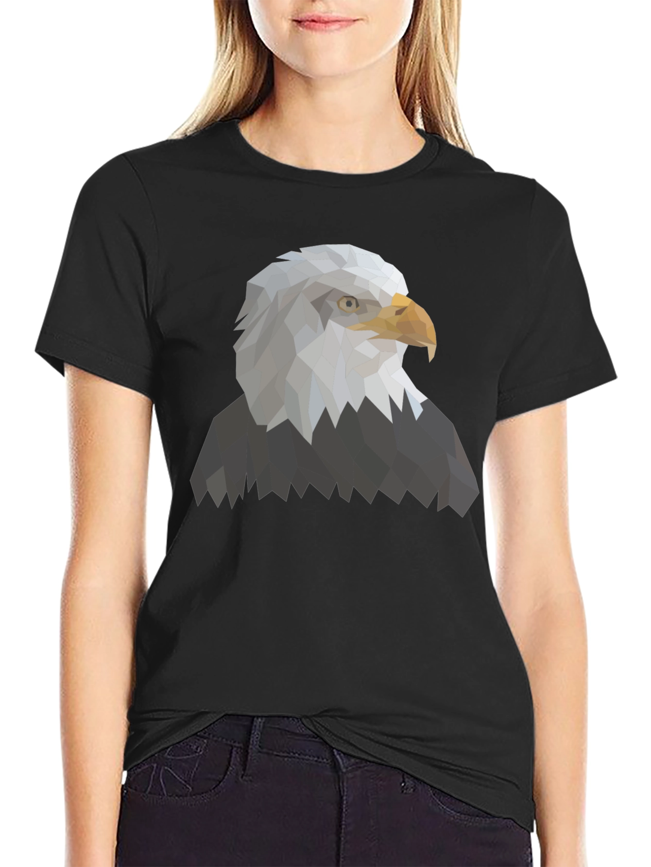 Geometric Eagle Graphic T-Shirt - Modern & Stylish