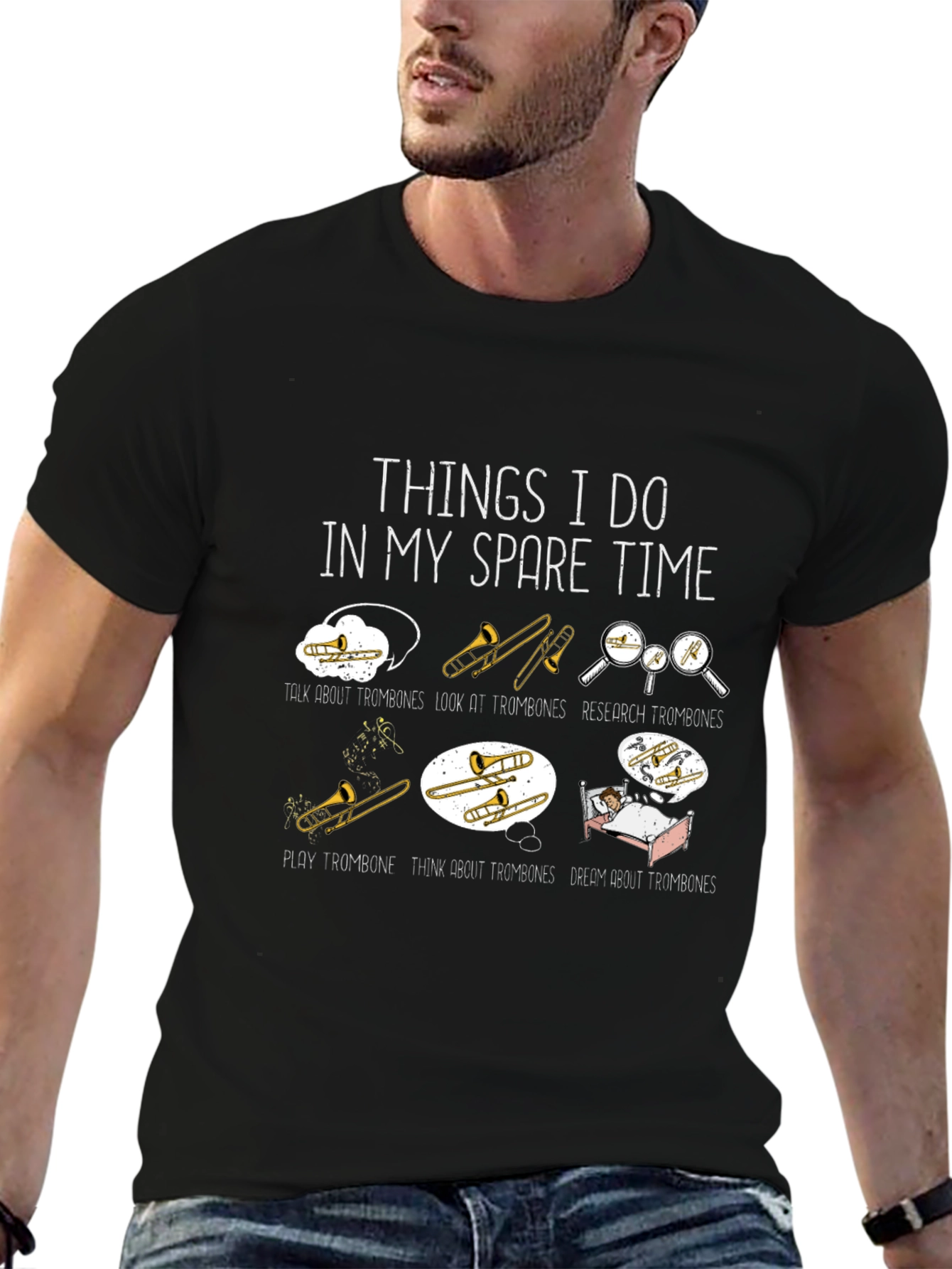 Trombone Lover T-Shirt - Spare Time Activities