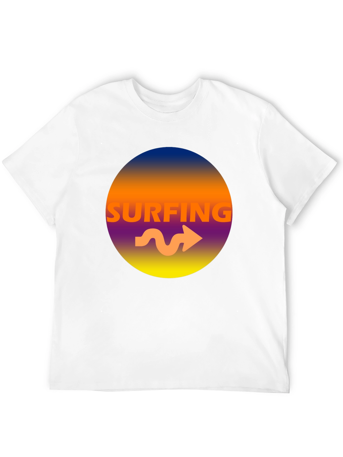 Surfing Graphic Tee - Mens Black T-Shirt