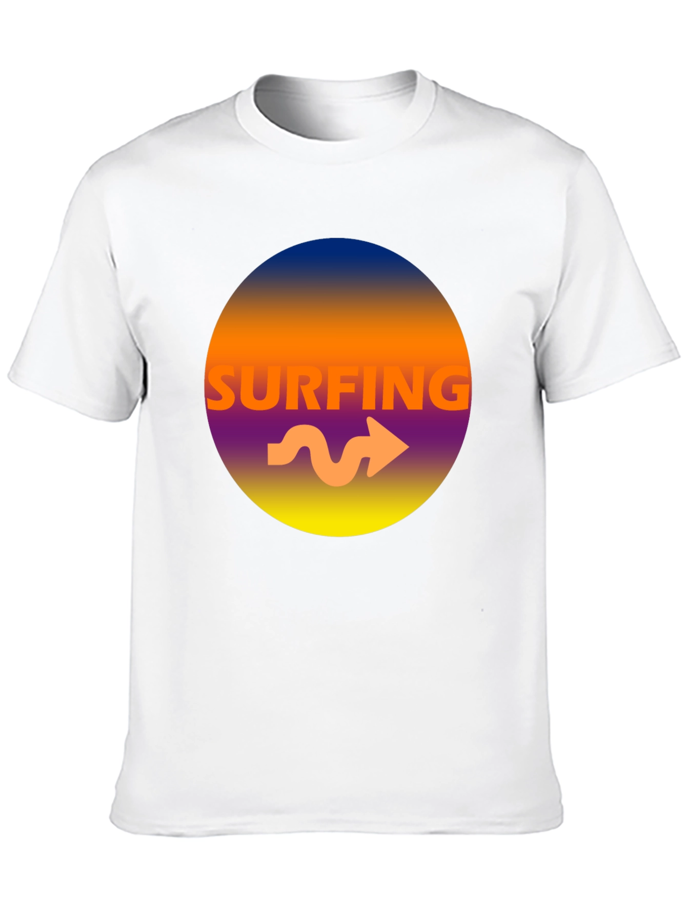 Surfing Graphic Tee - Mens Black T-Shirt