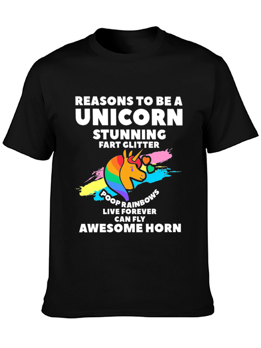 Unicorn Reasons T-Shirt - Fart Glitter Poop Rainbows