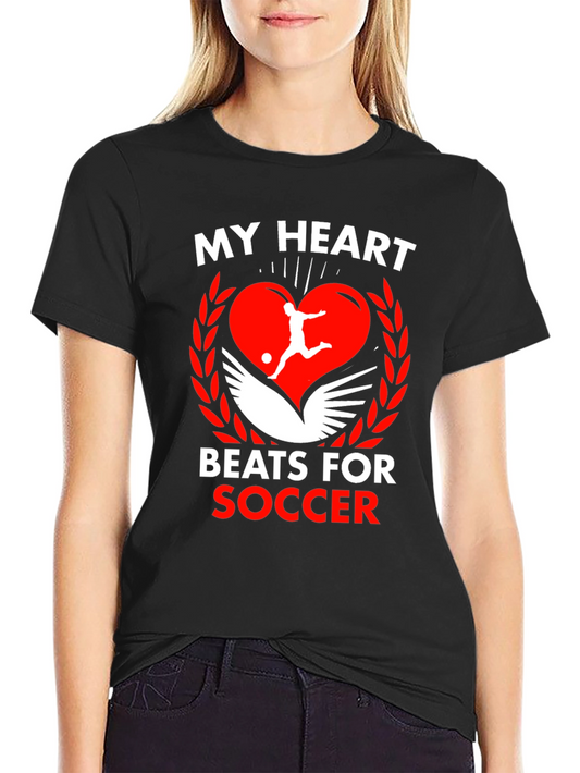 My Heart Beats For Soccer Graphic Tee