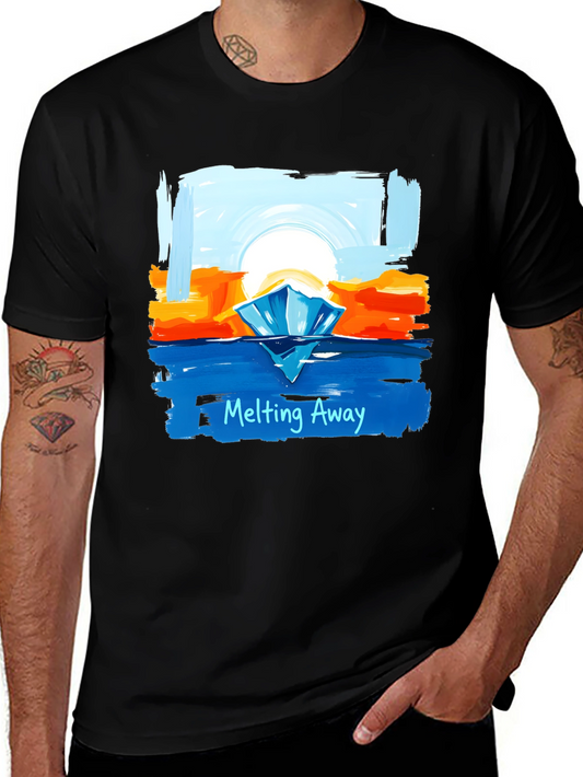 Melting Away Graphic Tee - Climate Change Awareness