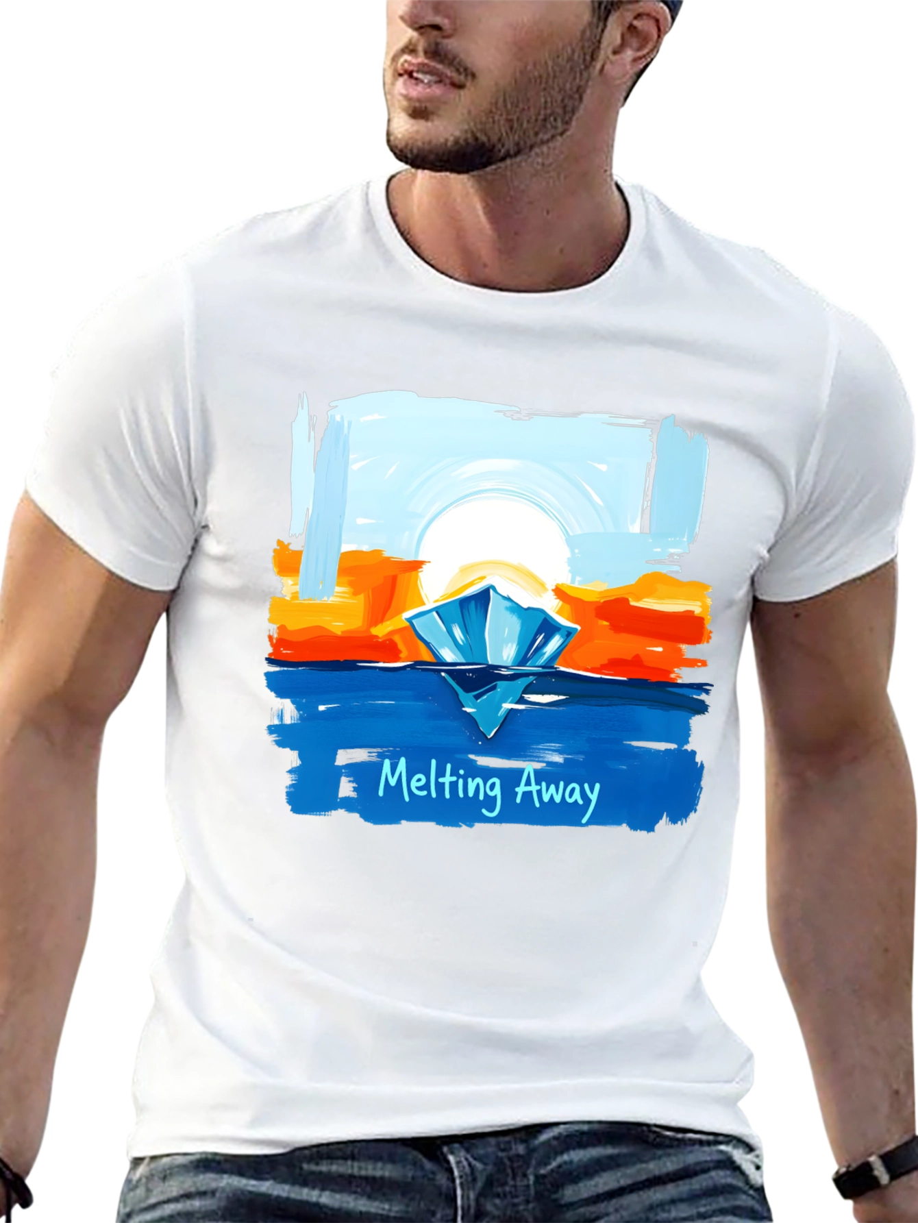 Melting Away Graphic Tee - Climate Change Awareness