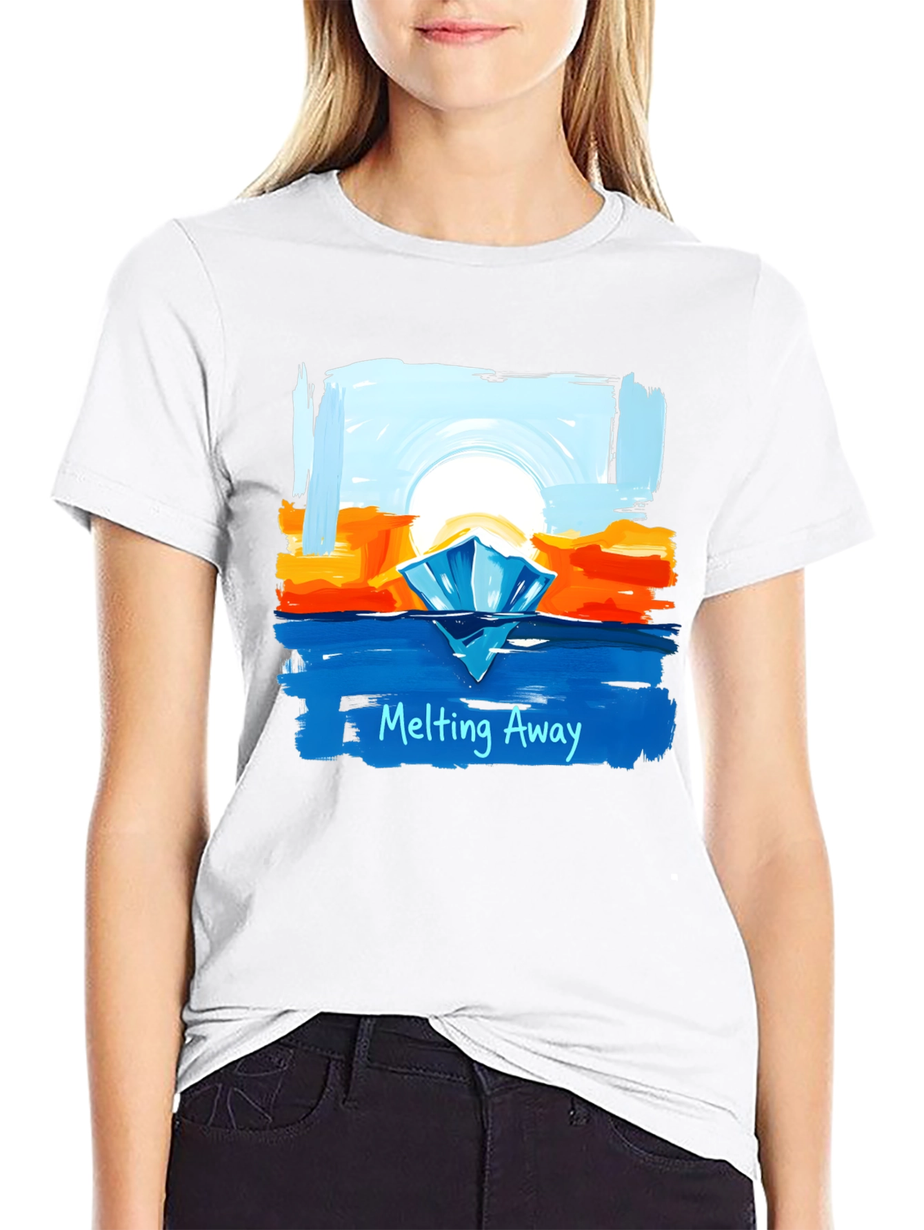 Melting Away Graphic Tee - Climate Change Awareness