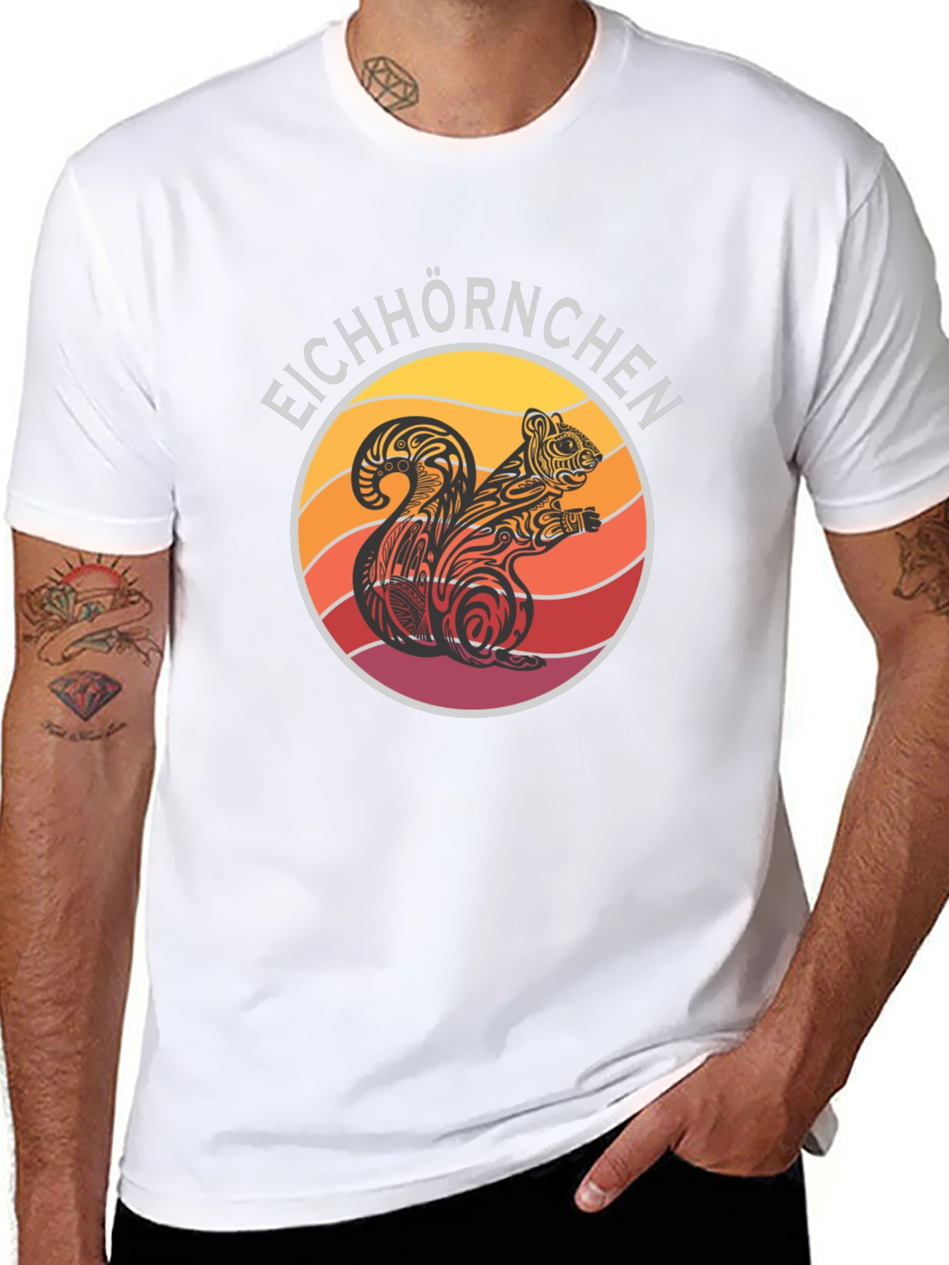 Eichhörnchen Squirrel T-Shirt - Retro Style