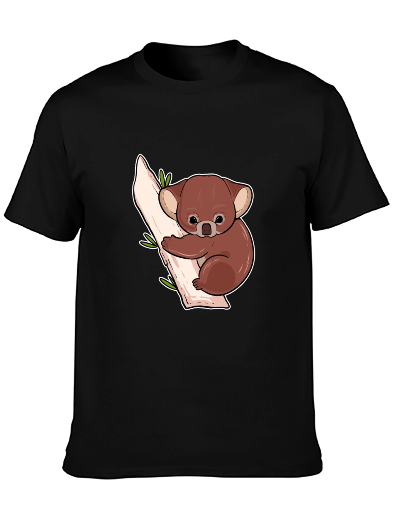 Koala Bear Graphic Black Tee