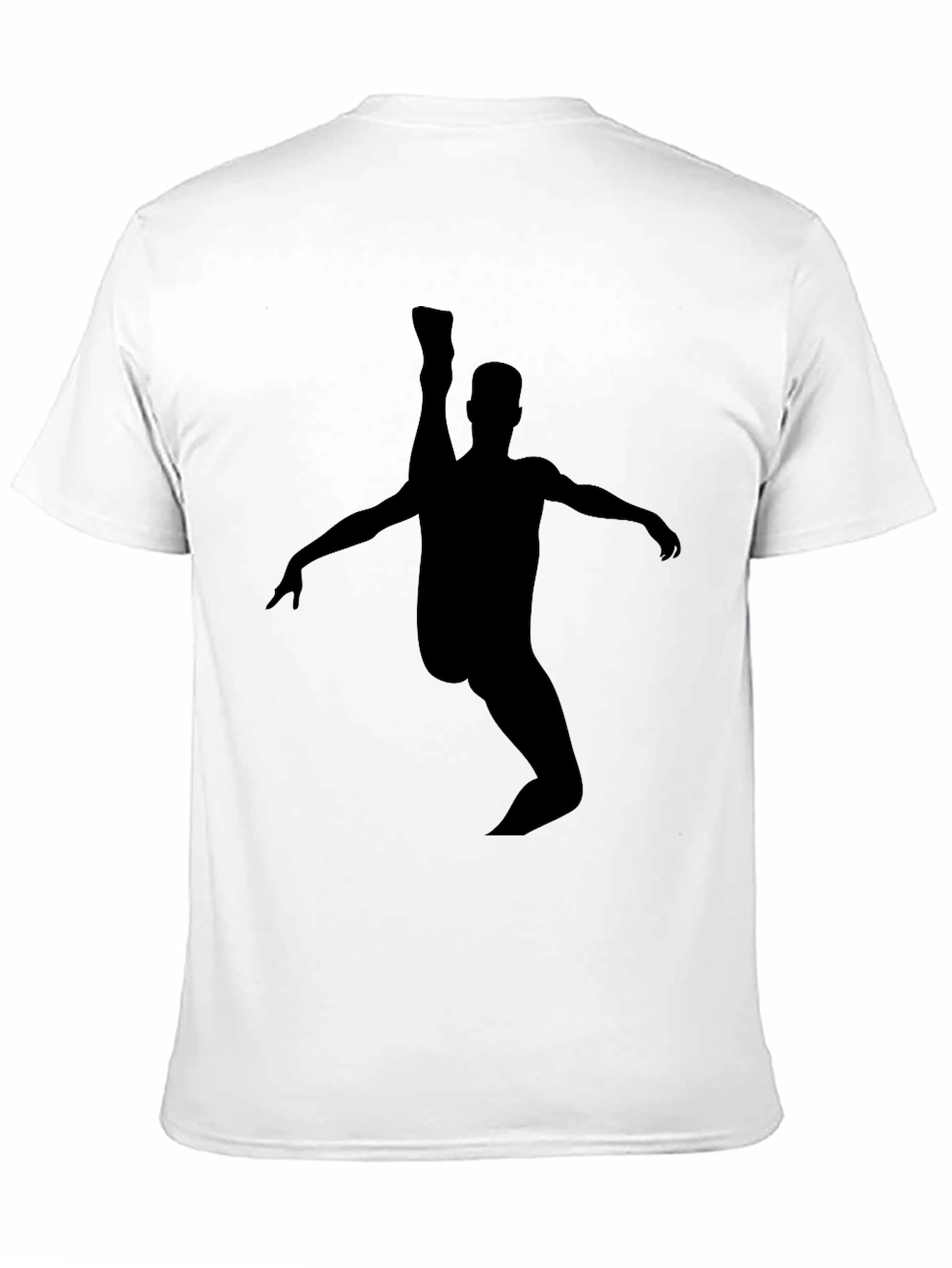High Kick Silhouette Graphic Tee - Black Cotton Blend