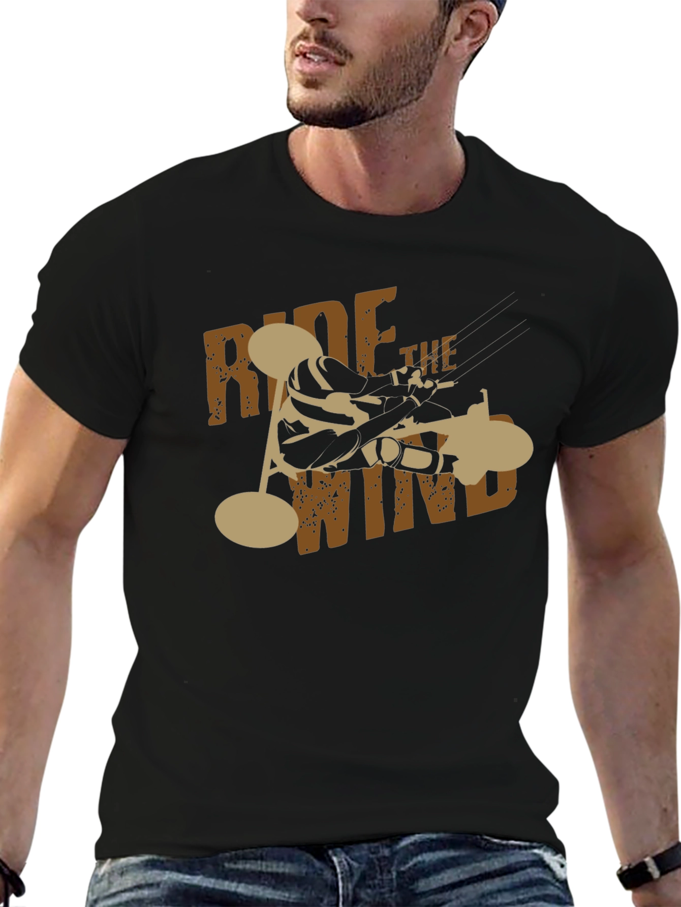 Ride the Wind T-Shirt - Black Tee