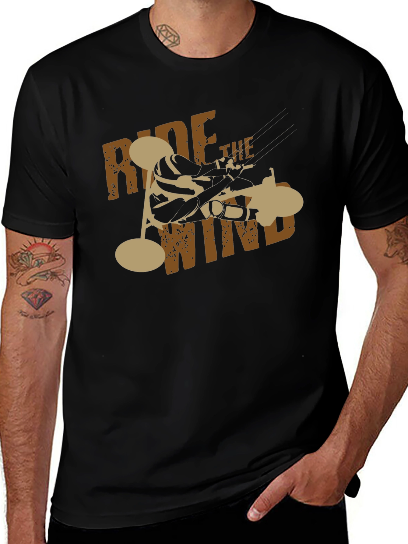 Ride the Wind T-Shirt - Black Tee