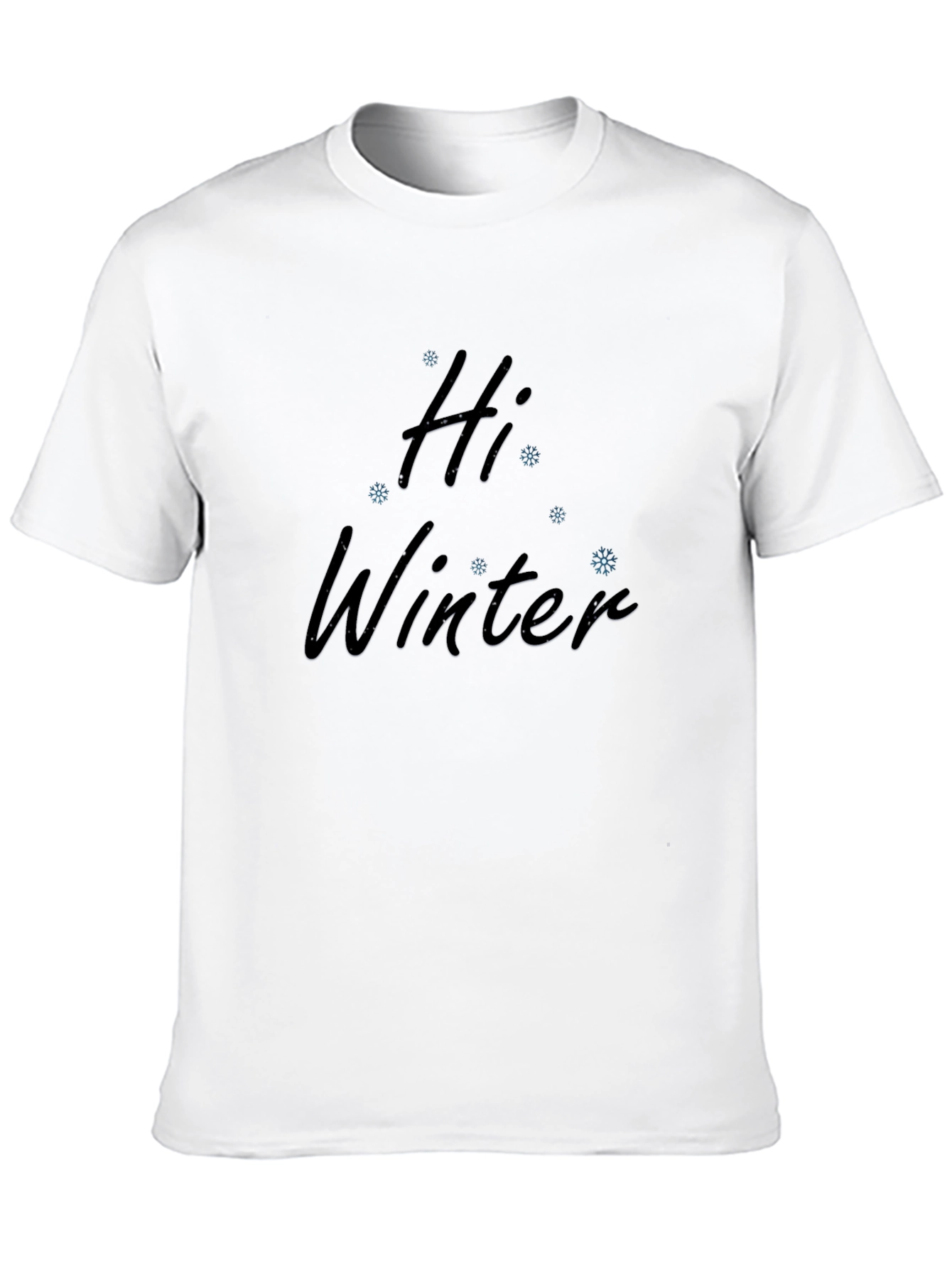Hi Winter Graphic Tee - Stylish Seasonal T-Shirt
