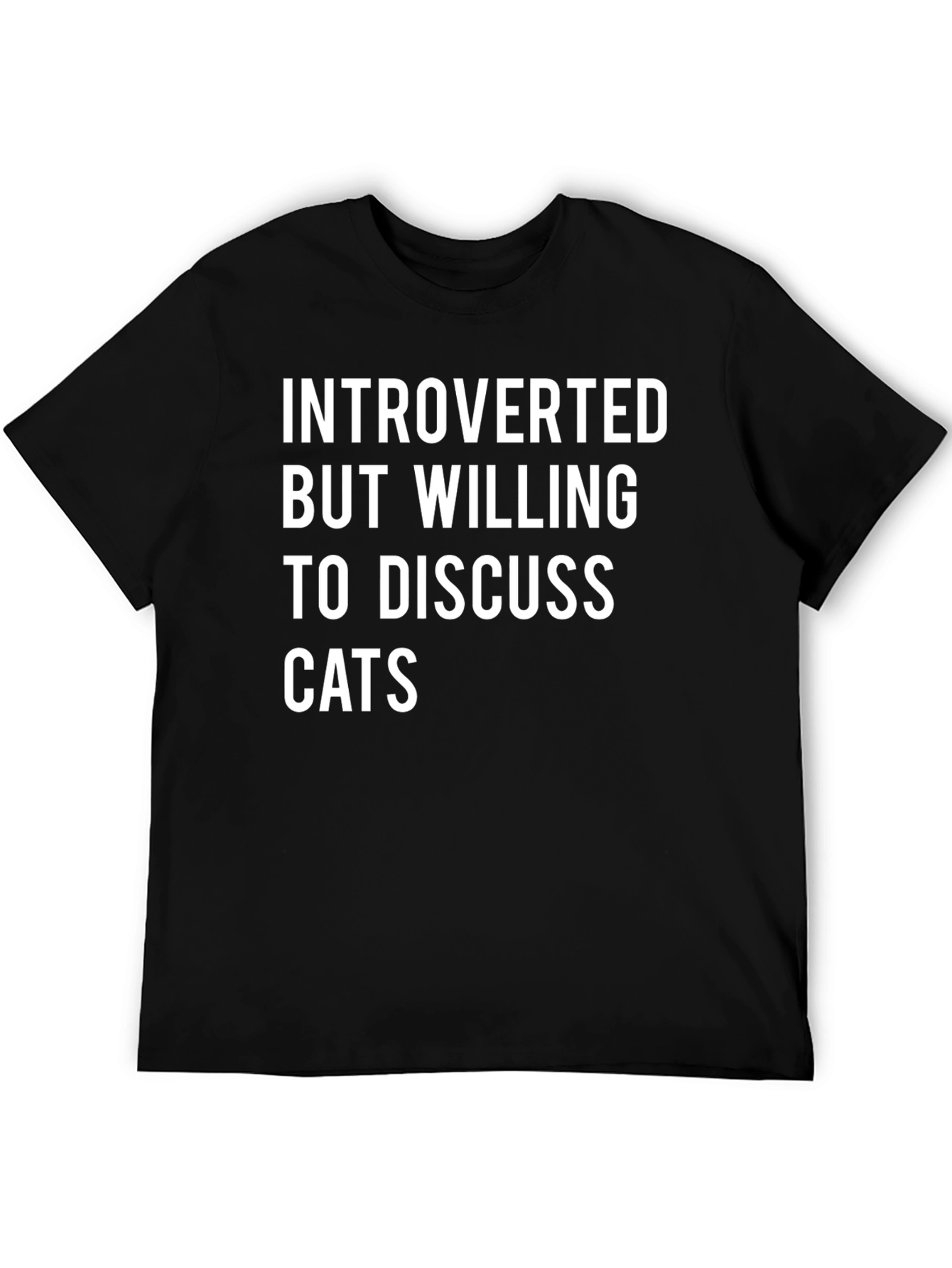 Introverted Cat Lover Graphic Tee