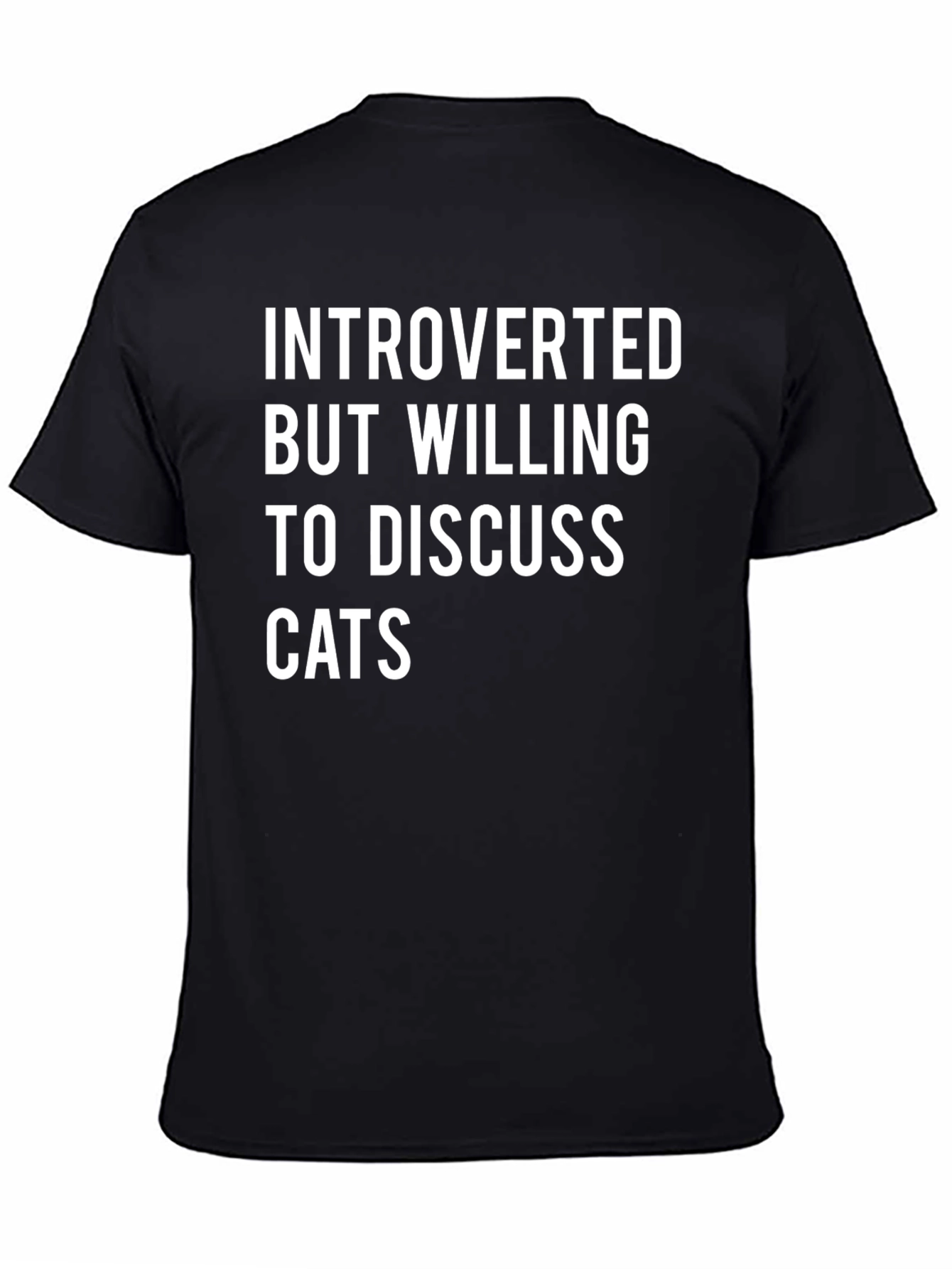 Introverted Cat Lover Graphic Tee