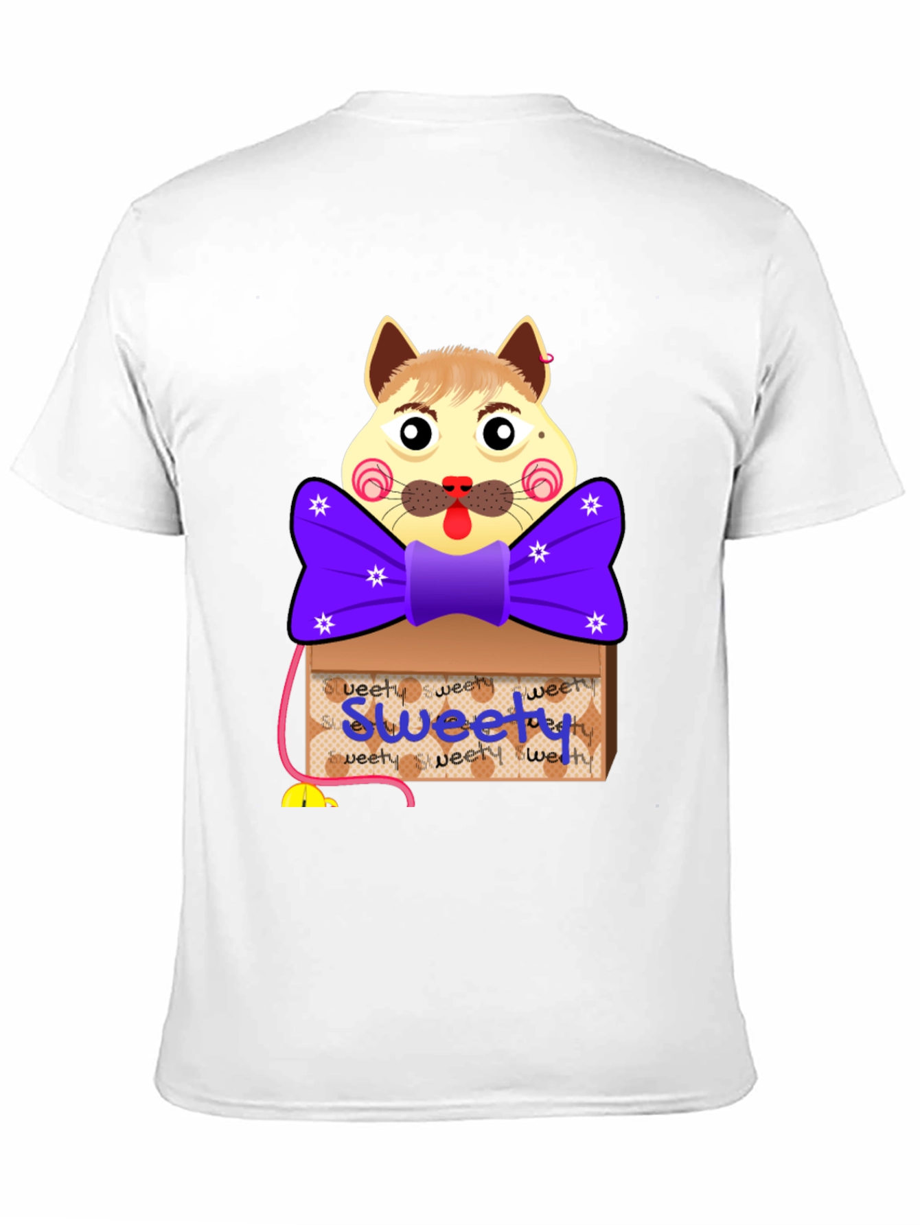 Cartoon Cat Sweety Box T-Shirt