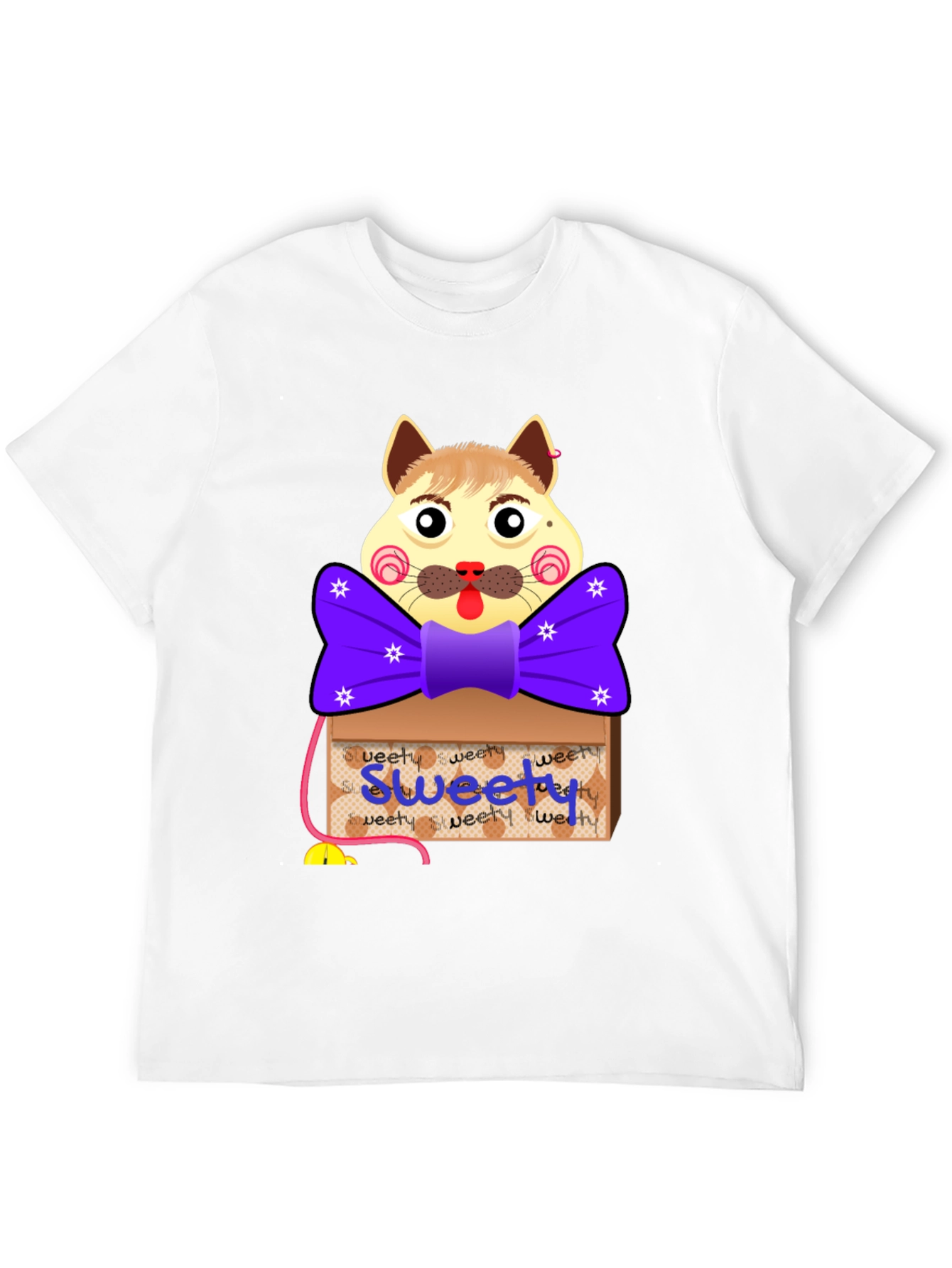 Cartoon Cat Sweety Box T-Shirt
