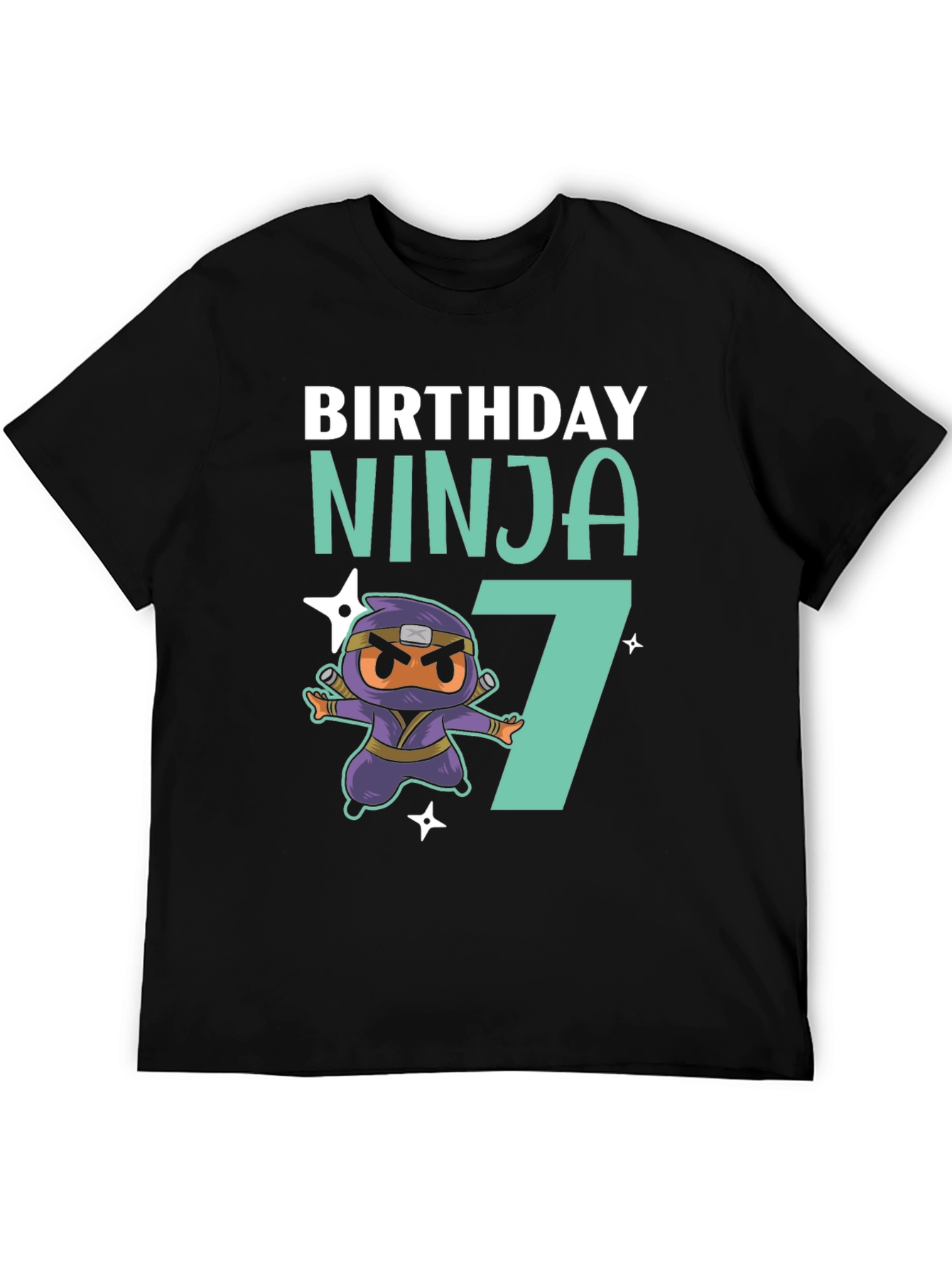 Birthday Ninja 7 T-Shirt - Fun Kids Tee