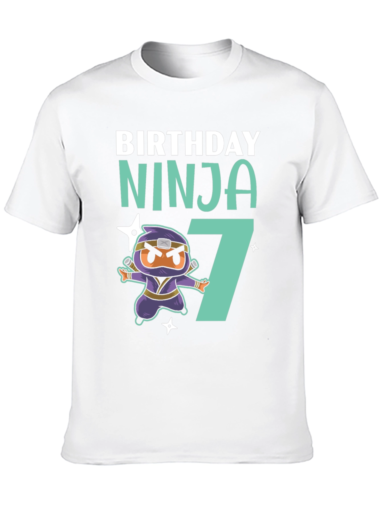Birthday Ninja 7 T-Shirt - Fun Kids Tee