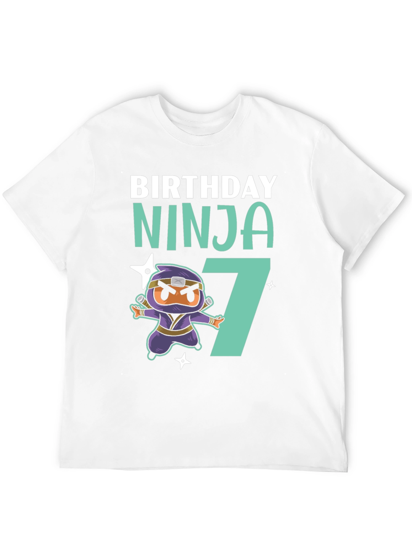 Birthday Ninja 7 T-Shirt - Fun Kids Tee
