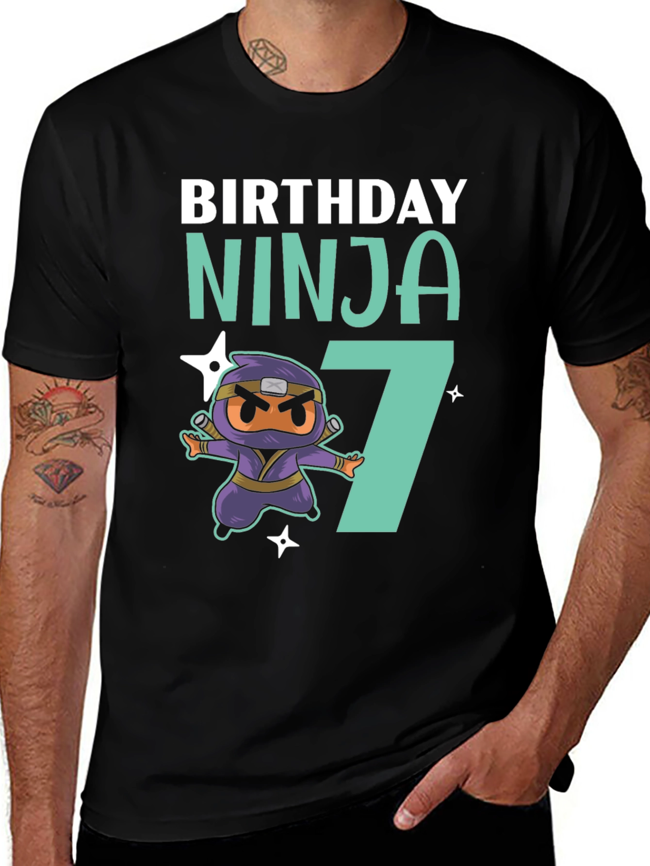 Birthday Ninja 7 T-Shirt - Fun Kids Tee