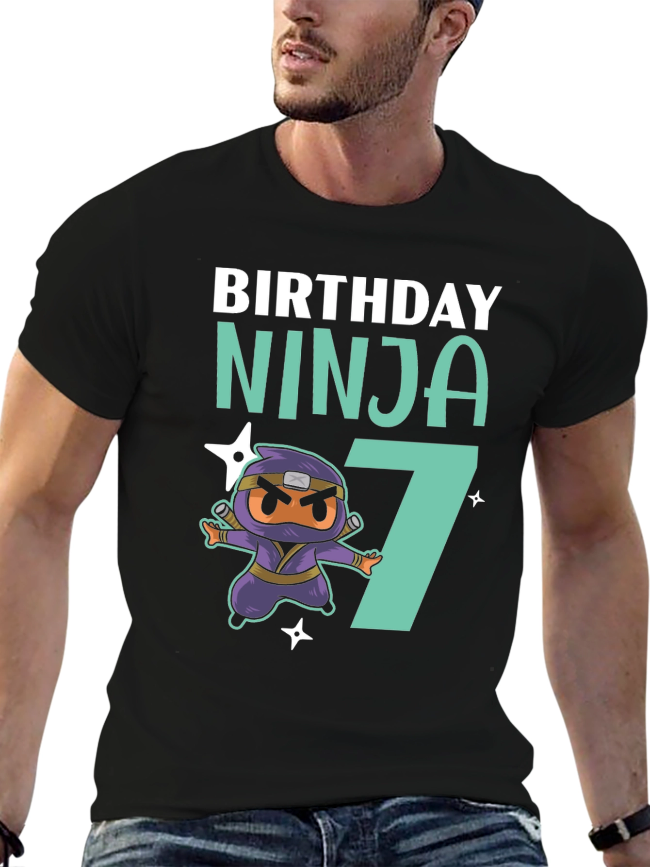 Birthday Ninja 7 T-Shirt - Fun Kids Tee