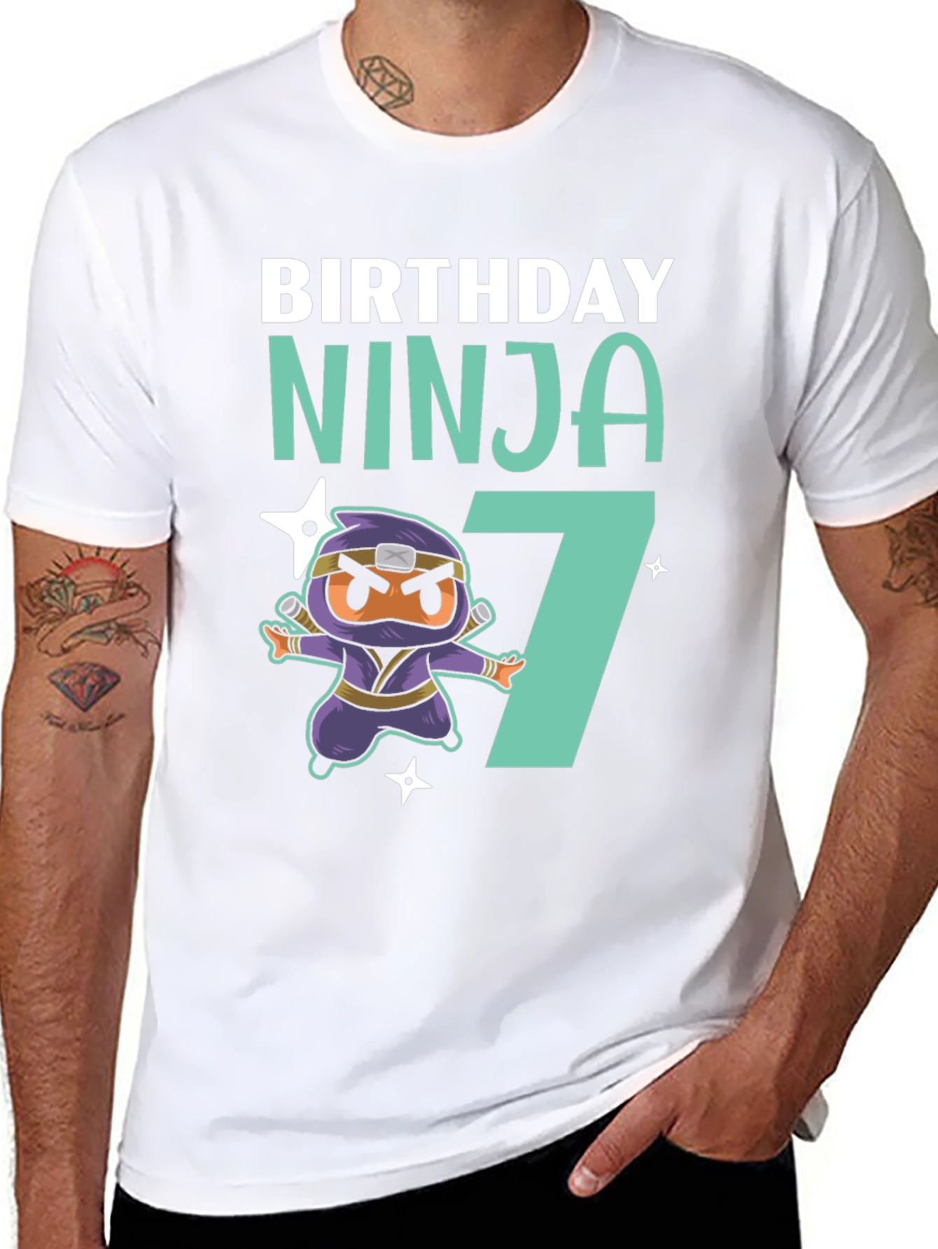 Birthday Ninja 7 T-Shirt - Fun Kids Tee